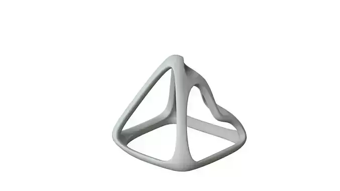 SciFi Cube Object No 57948 Low Poly Shape Low-poly 3D model