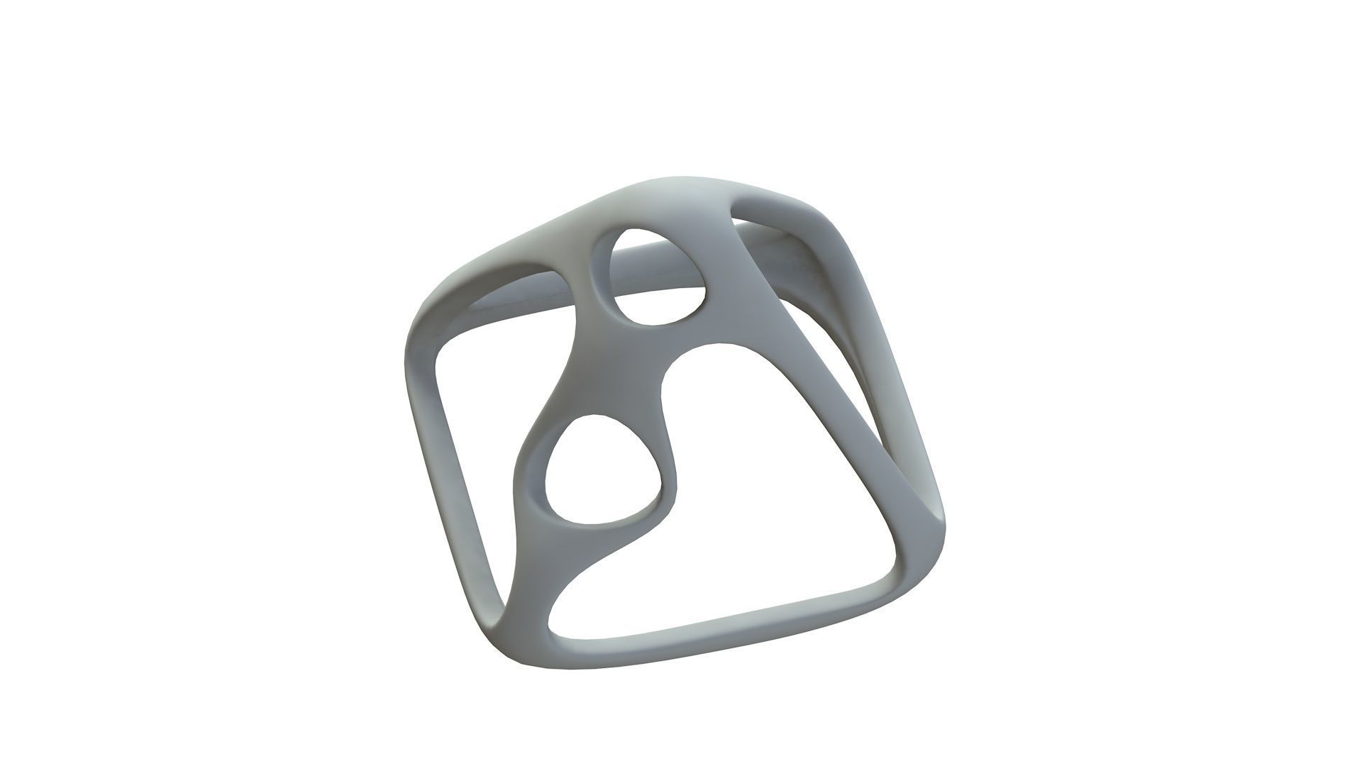 SciFi Cube Object No 57948 Low Poly Shape Low-poly 3D model_16