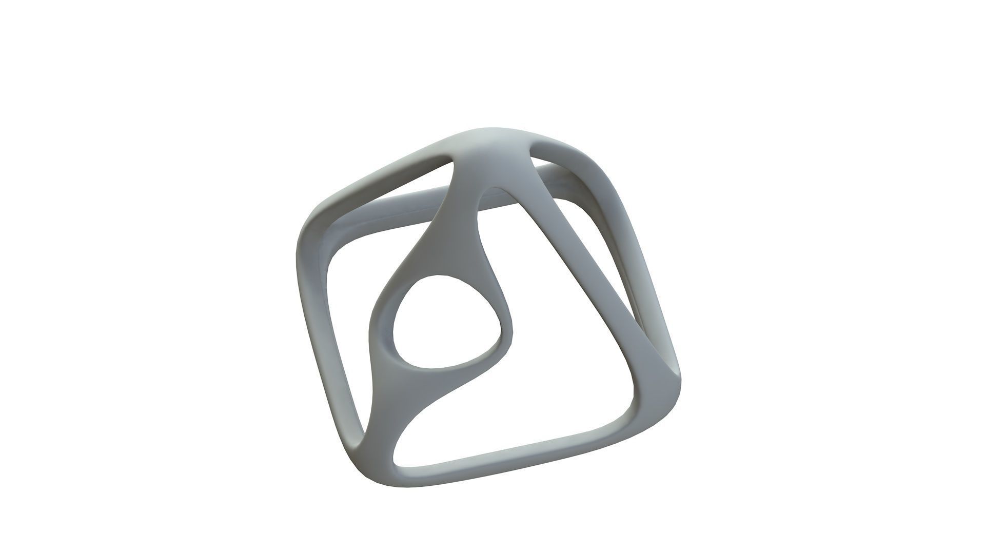 SciFi Cube Object No 57924 Low Poly Shape Low-poly 3D model_17