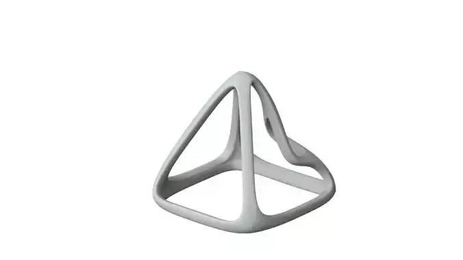 SciFi Cube Object No 57924 Low Poly Shape Low-poly 3D model