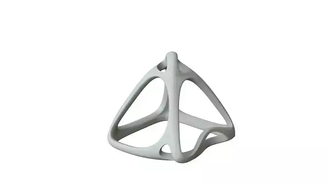 SciFi Cube Object No 57838 Low Poly Shape Low-poly 3D model