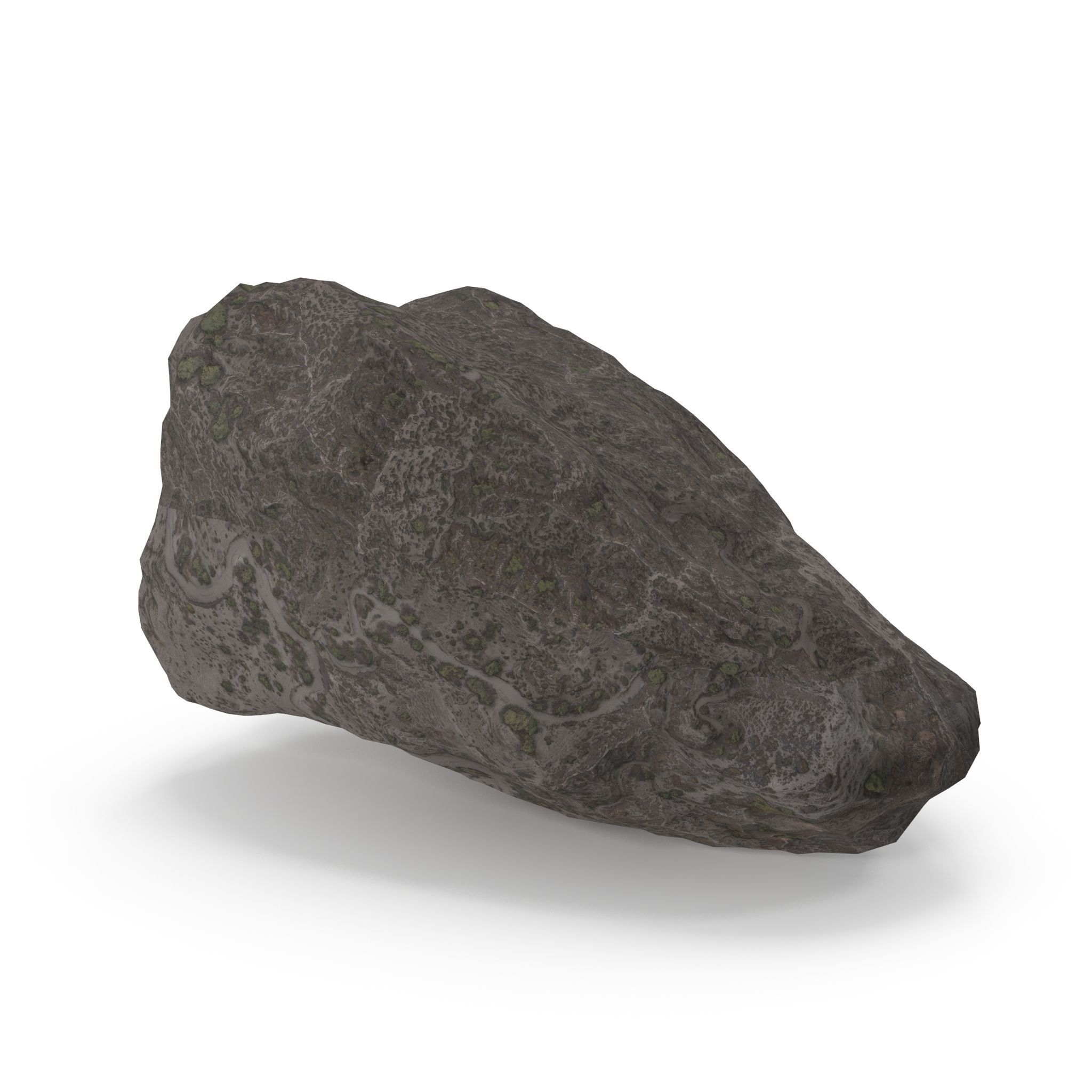 Lowpoly Rock 5 Low-poly 3D model_6