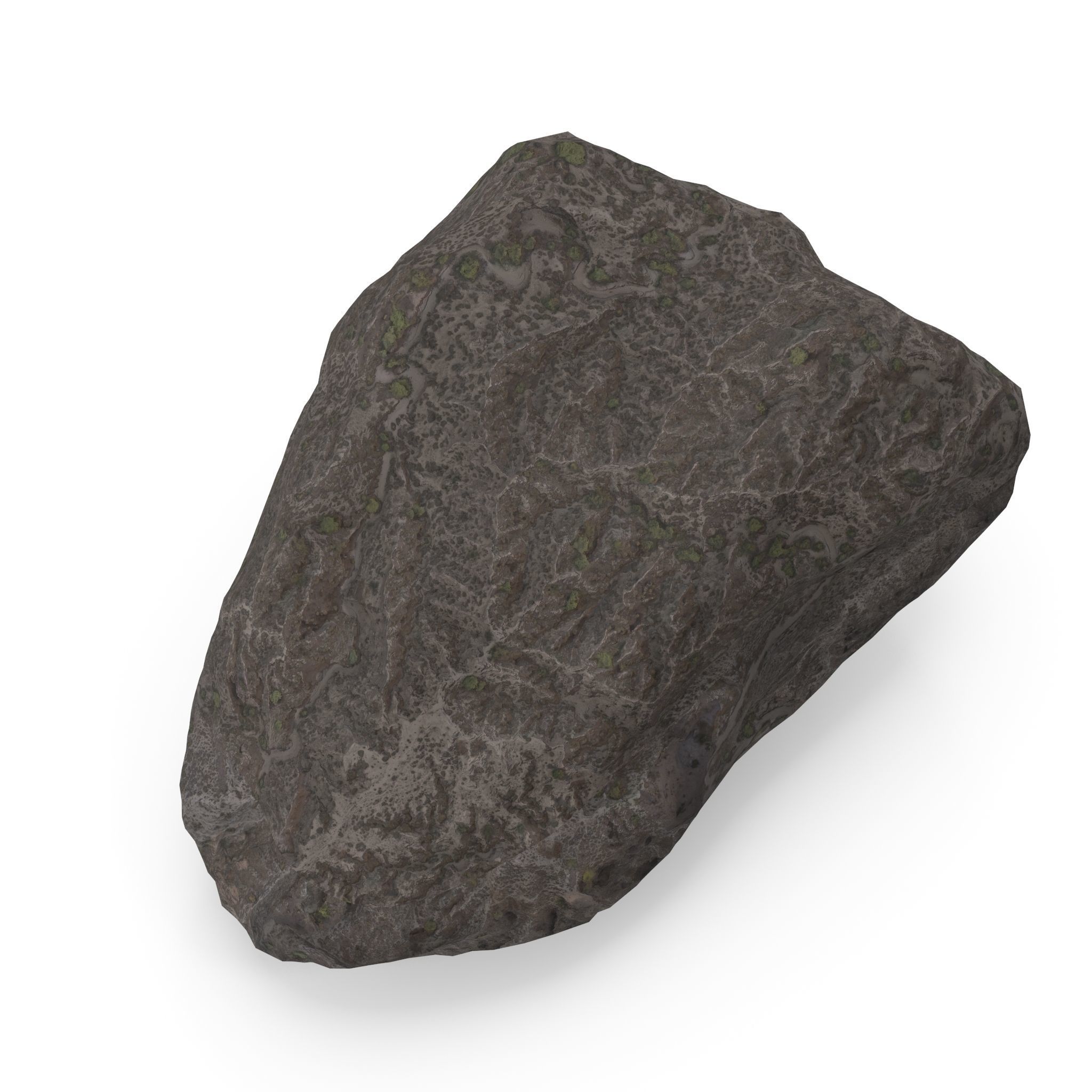 Lowpoly Rock 5 Low-poly 3D model_13