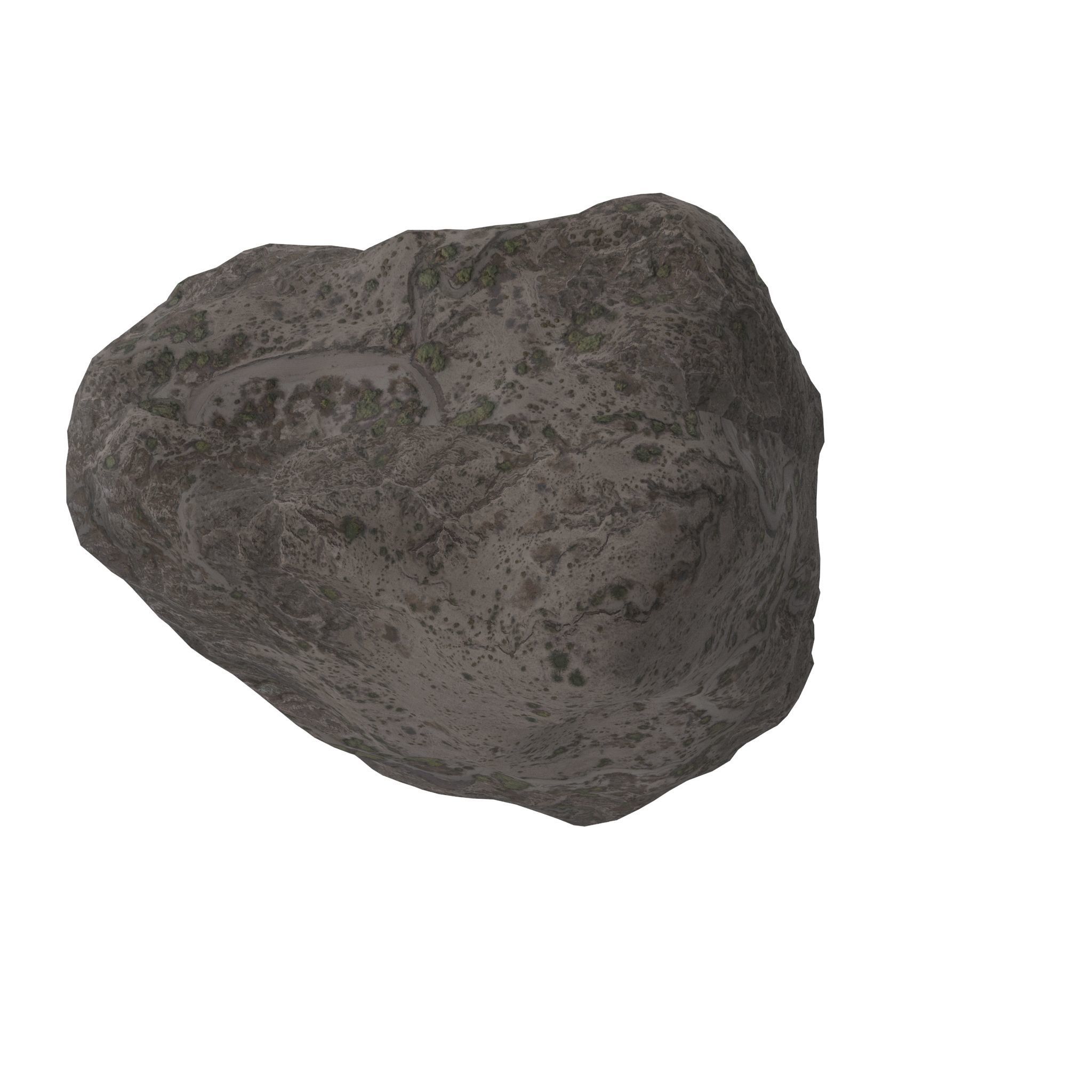 Lowpoly Rock 5 Low-poly 3D model_10