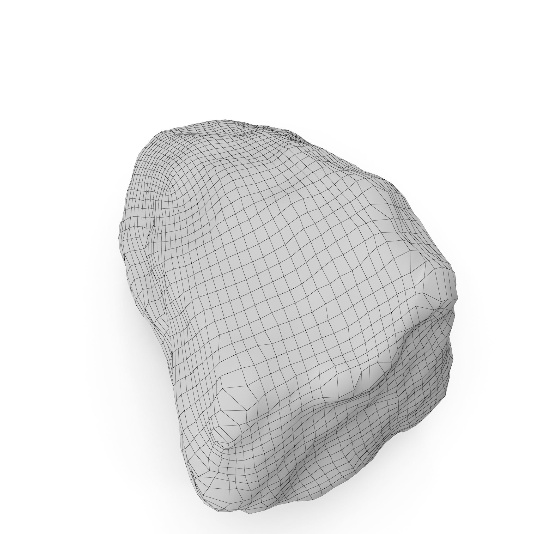 Lowpoly Rock 5 Low-poly 3D model_4