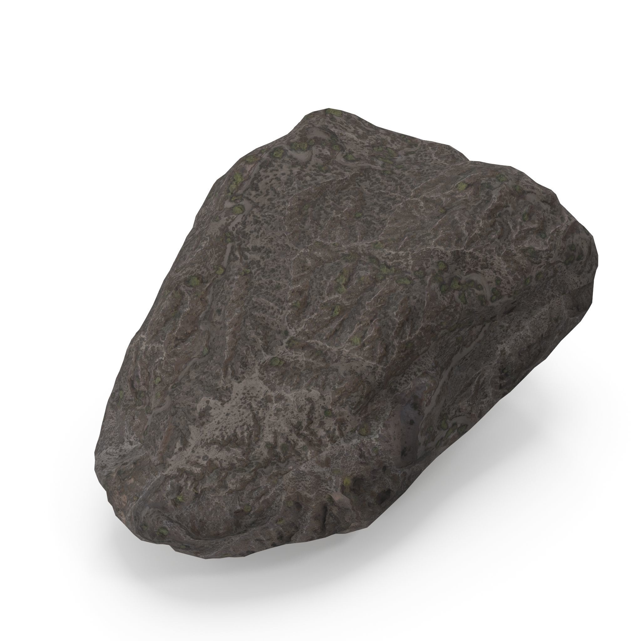 Lowpoly Rock 5 Low-poly 3D model_2