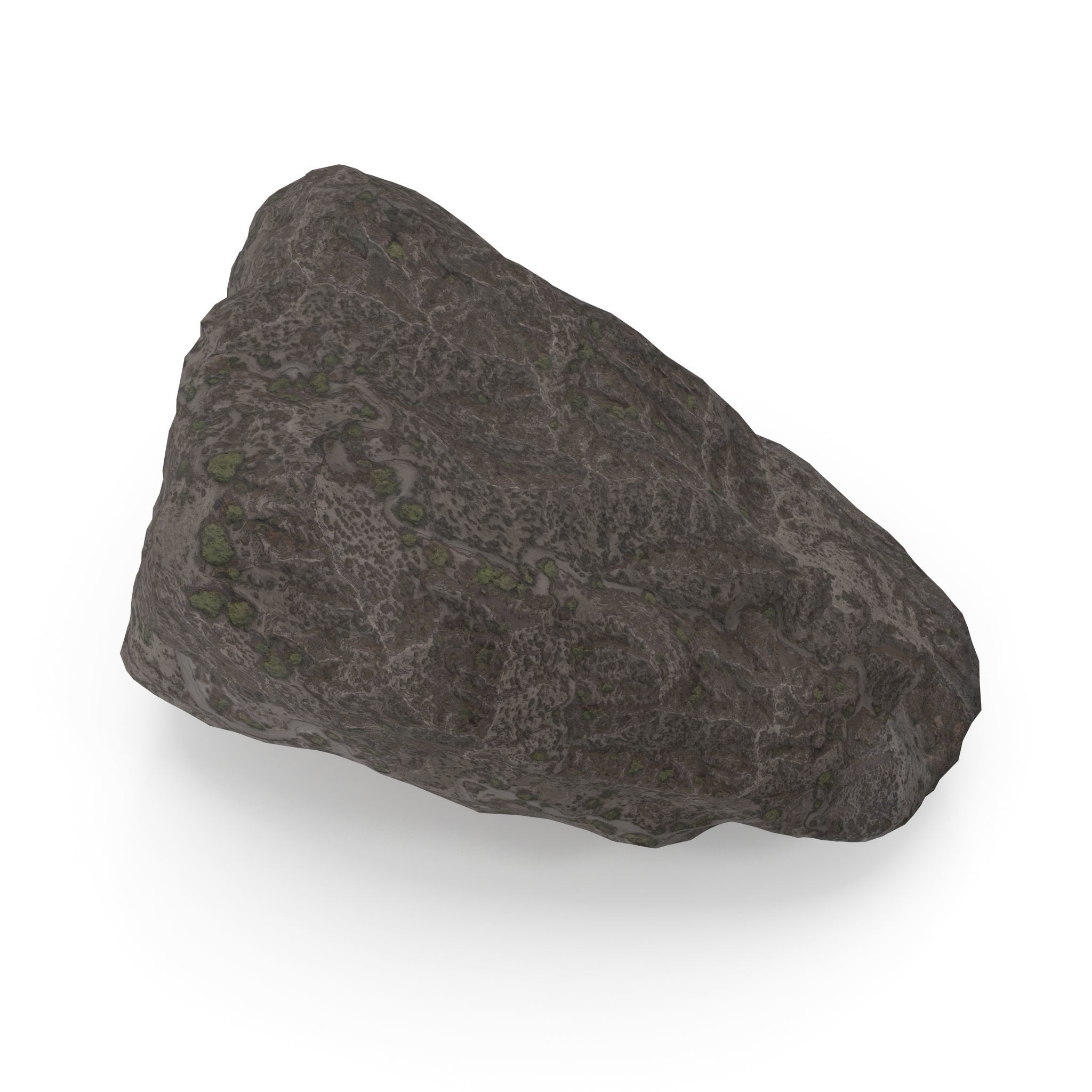 Lowpoly Rock 5 Low-poly 3D model_12