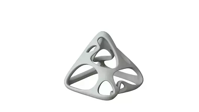 SciFi Cube Object No 57742 Low Poly Shape Low-poly 3D model