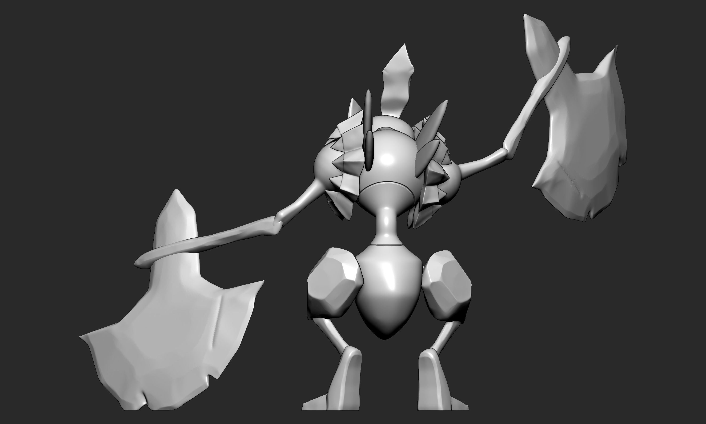 Pokemon - Kleavor with 2 poses 3D print model_15