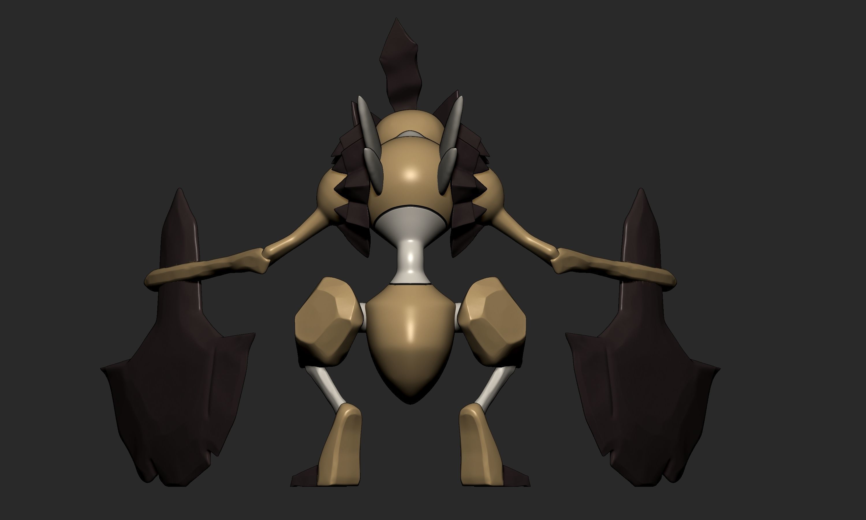 Pokemon - Kleavor with 2 poses 3D print model_6