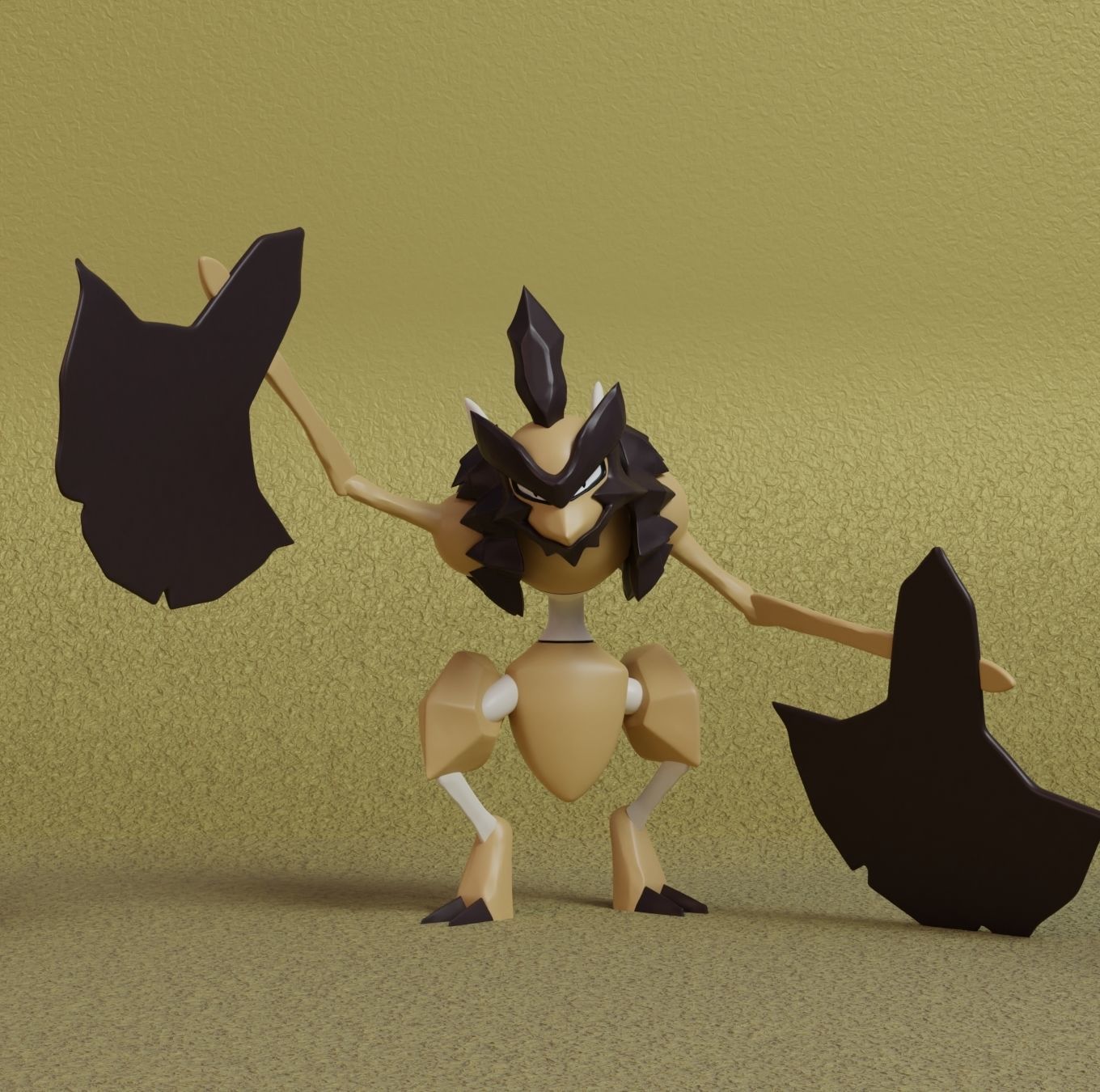 Pokemon - Kleavor with 2 poses 3D print model_9