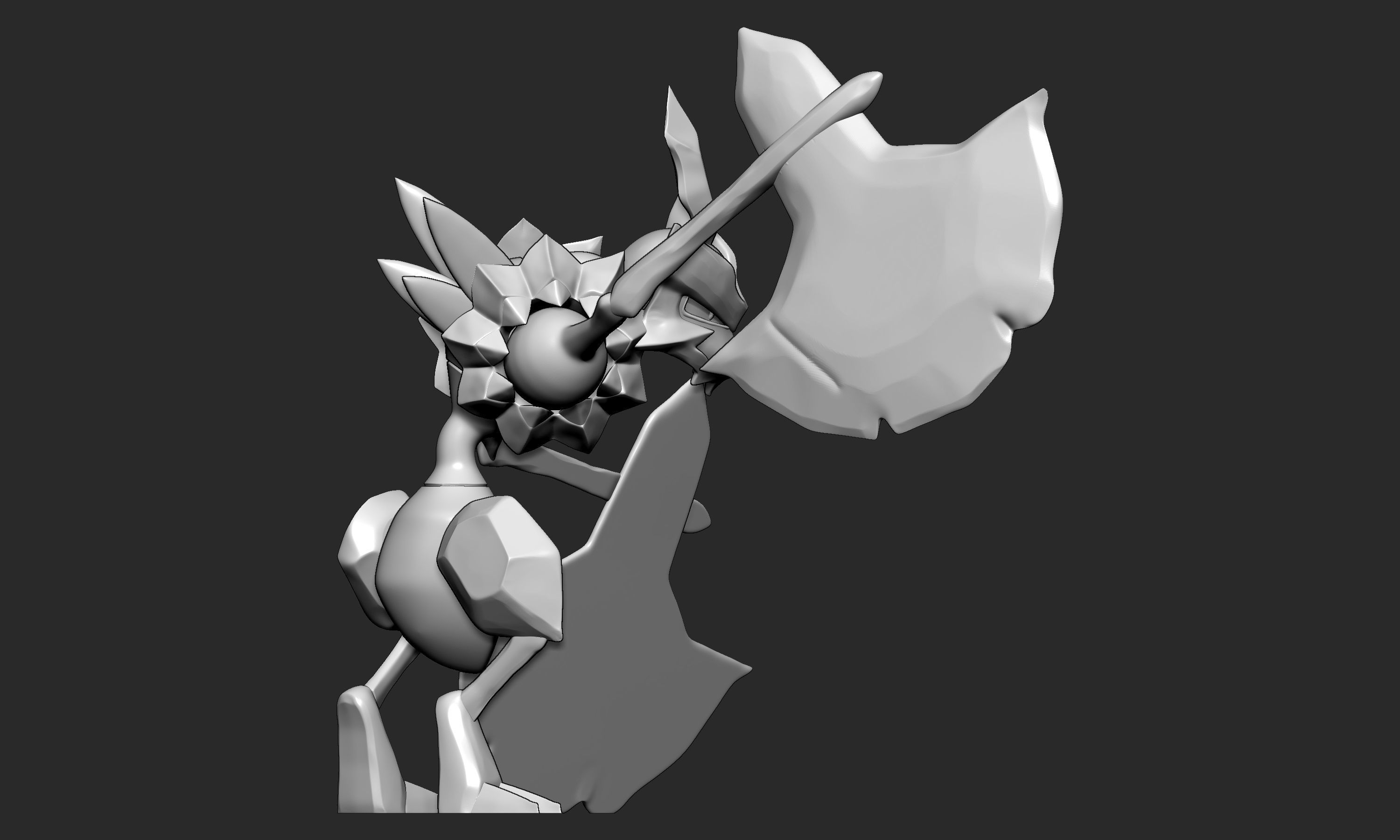 Pokemon - Kleavor with 2 poses 3D print model_12