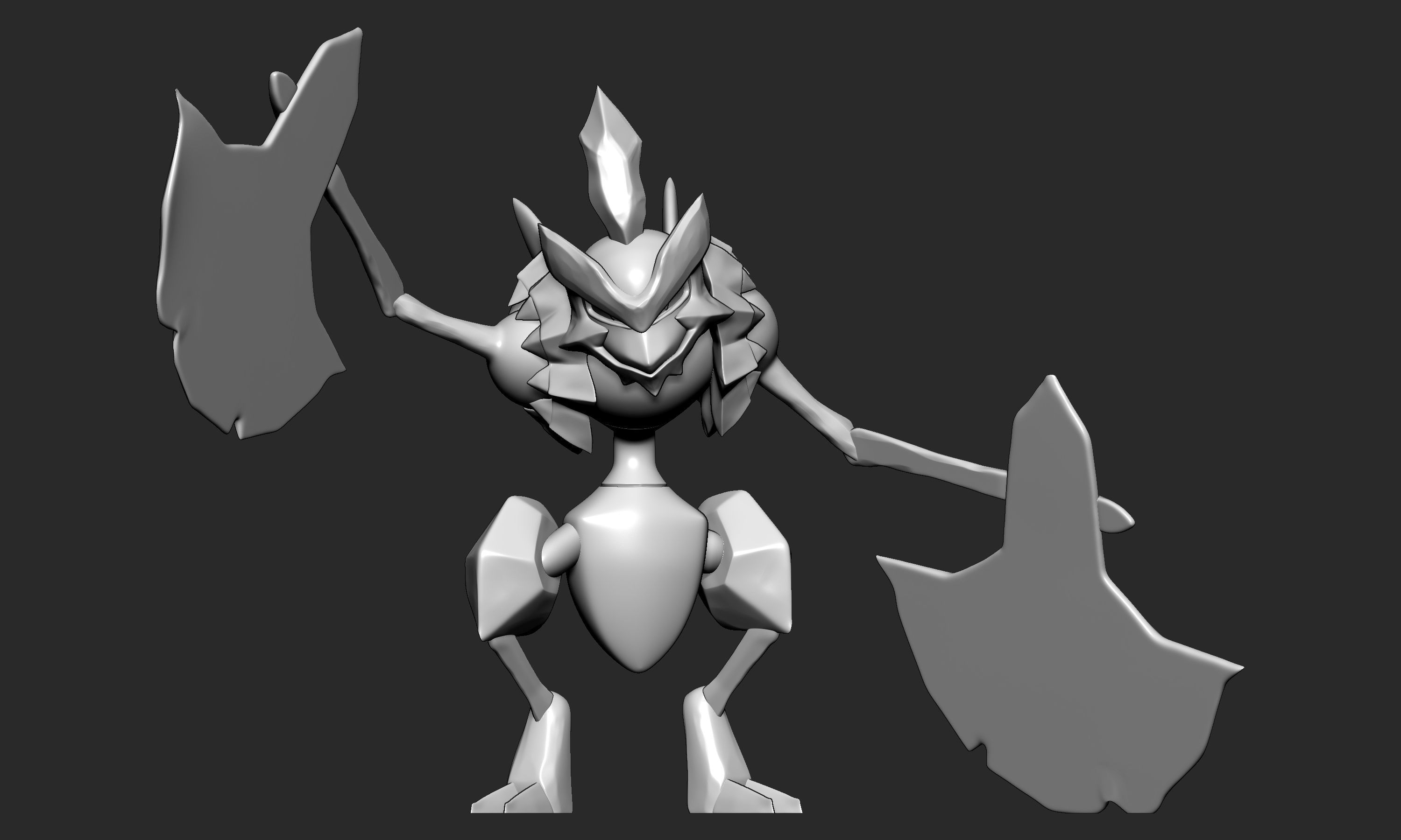 Pokemon - Kleavor with 2 poses 3D print model_11