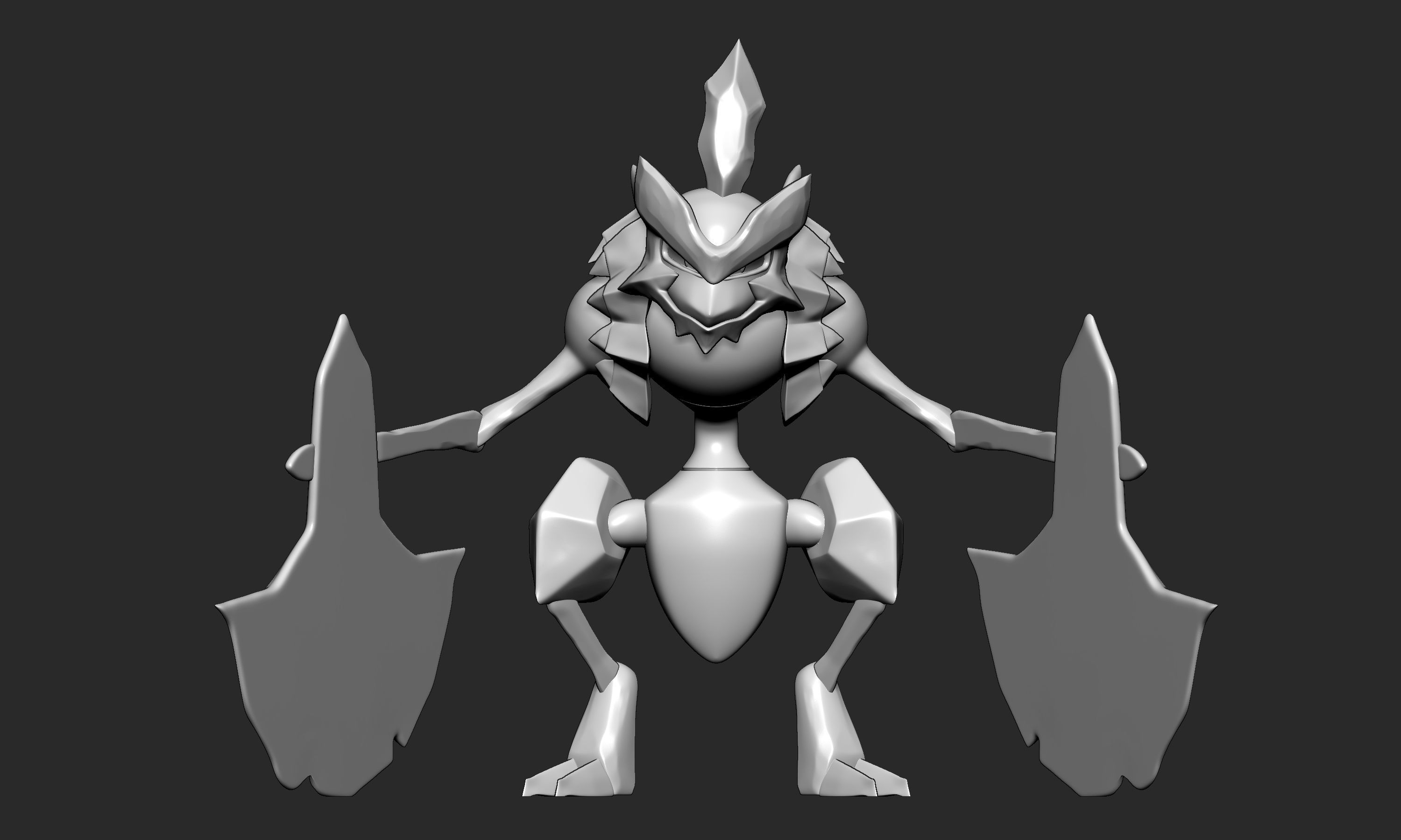 Pokemon - Kleavor with 2 poses 3D print model_2