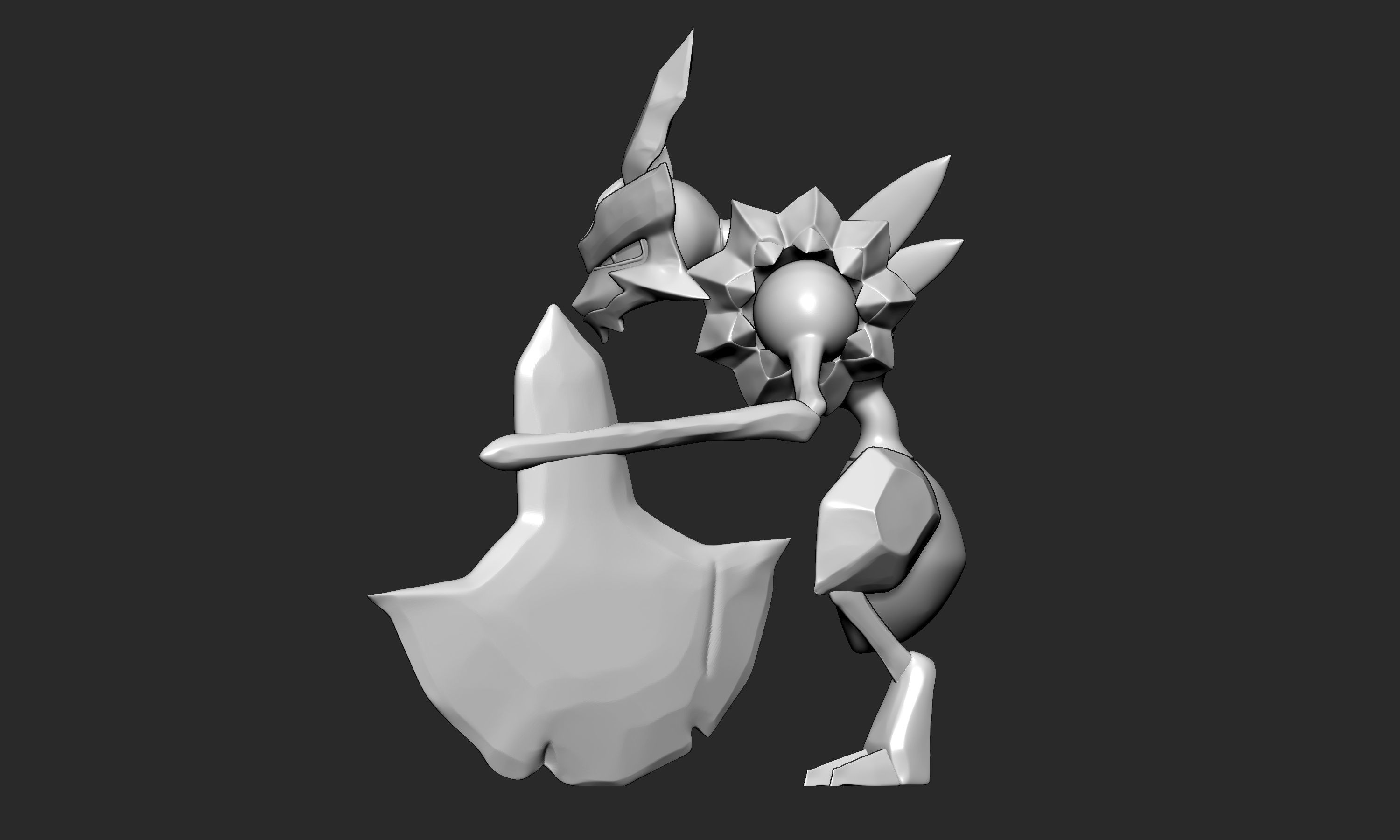 Pokemon - Kleavor with 2 poses 3D print model_7