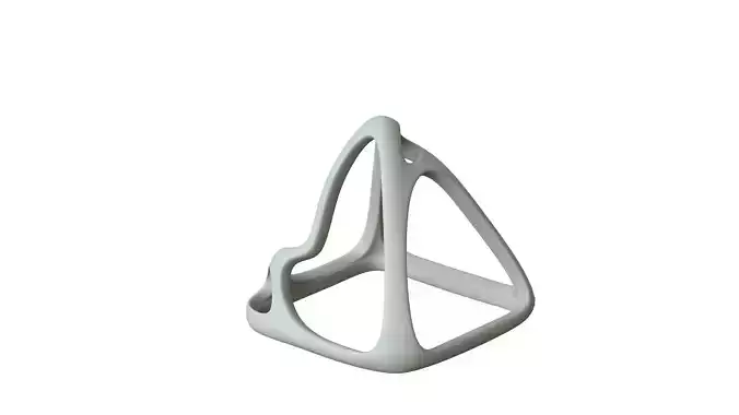 SciFi Cube Object No 57541 Low Poly Shape Low-poly 3D model