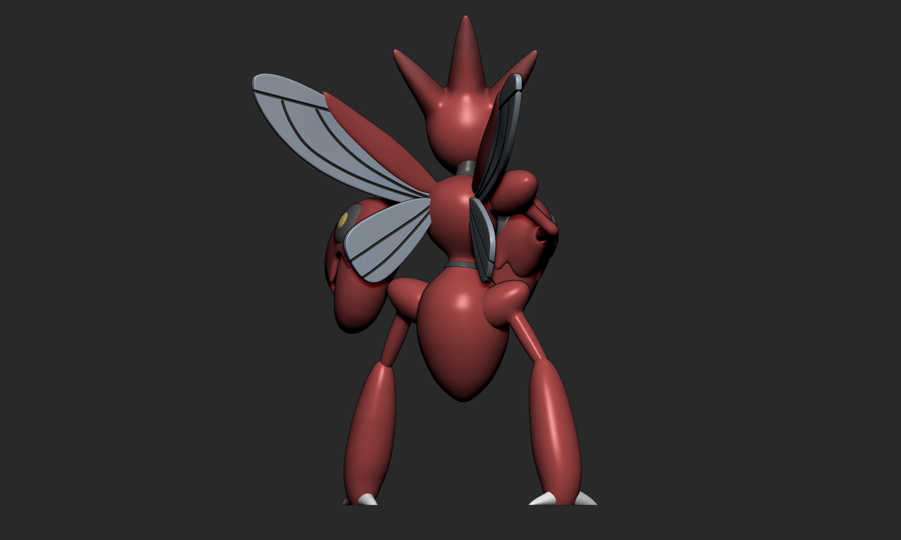 Pokemon - Scyther Scizor and Kleavor with 2 poses 3D print model_15