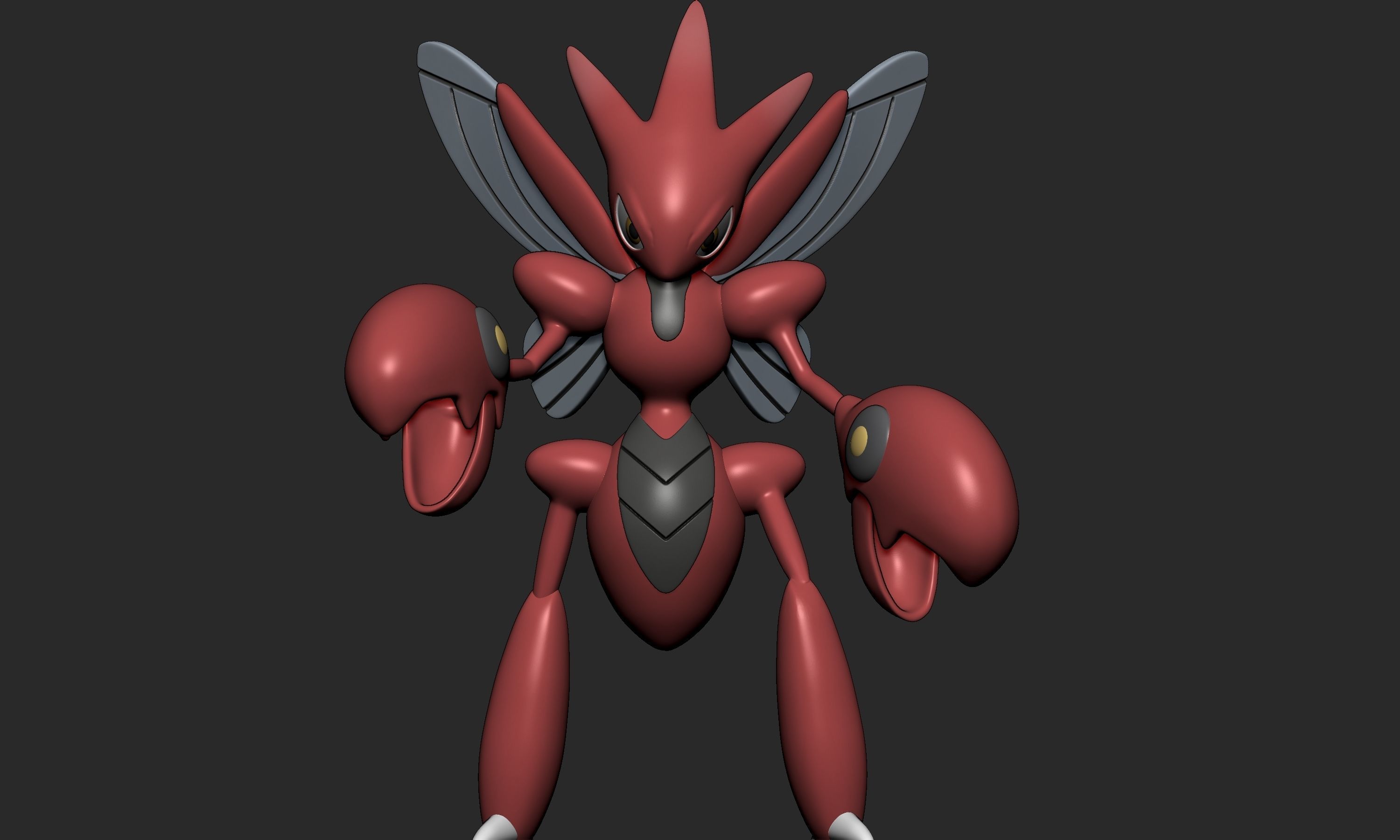 Pokemon - Scyther Scizor and Kleavor with 2 poses 3D print model_14