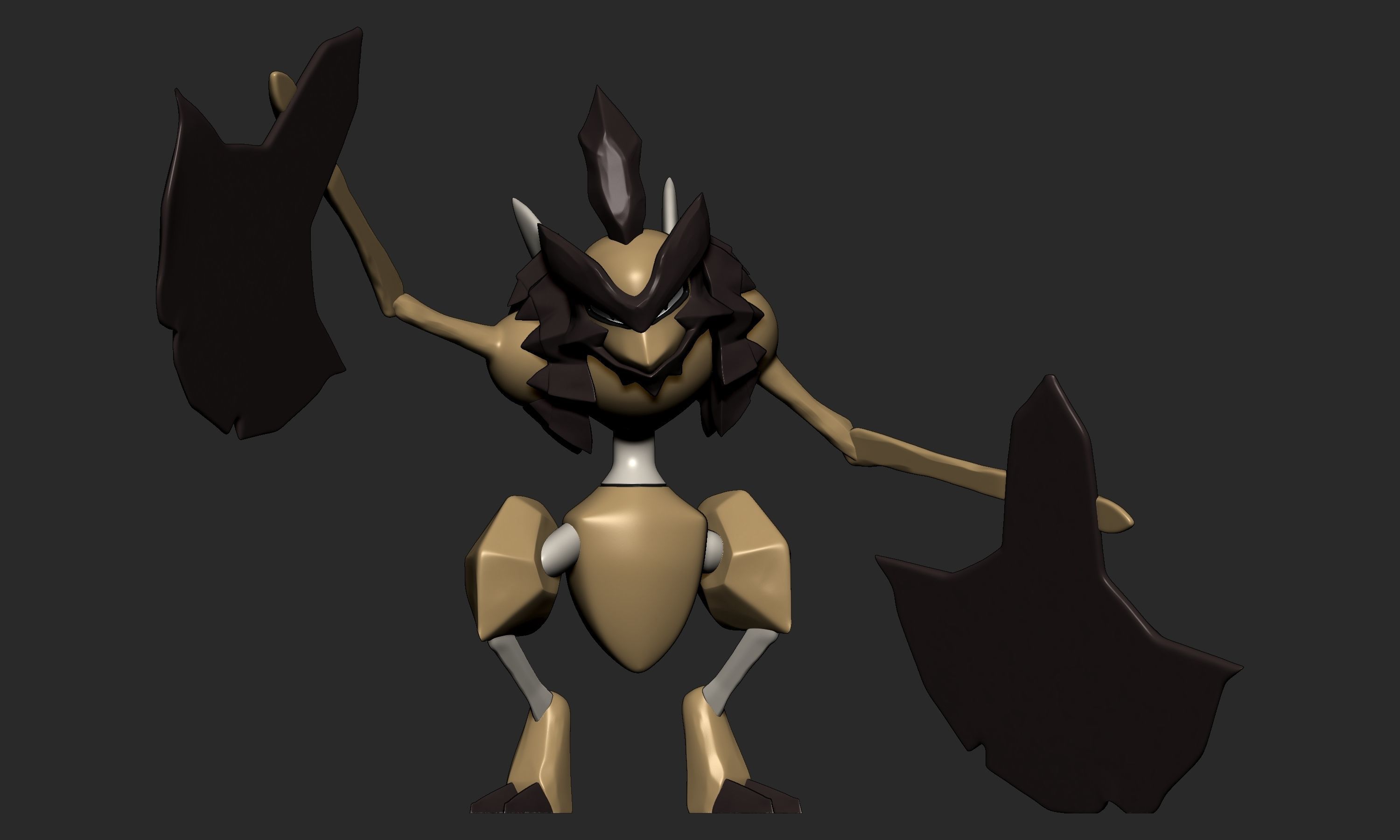 Pokemon - Scyther Scizor and Kleavor with 2 poses 3D print model_27