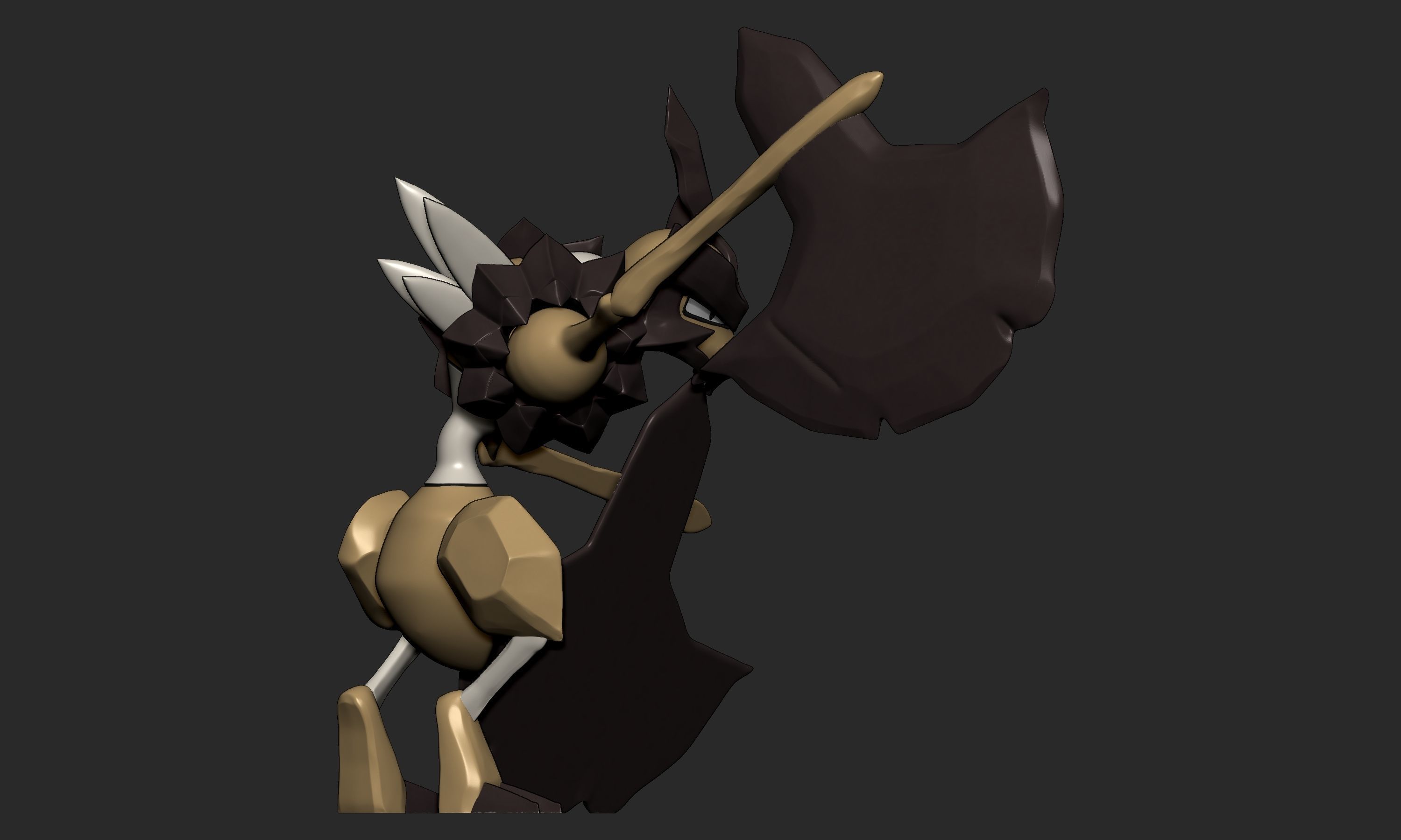 Pokemon - Scyther Scizor and Kleavor with 2 poses 3D print model_30