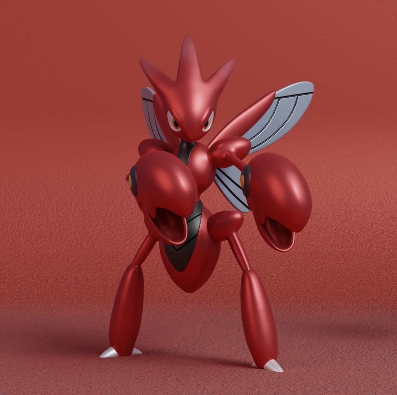 Pokemon - Scyther Scizor and Kleavor with 2 poses 3D print model_13