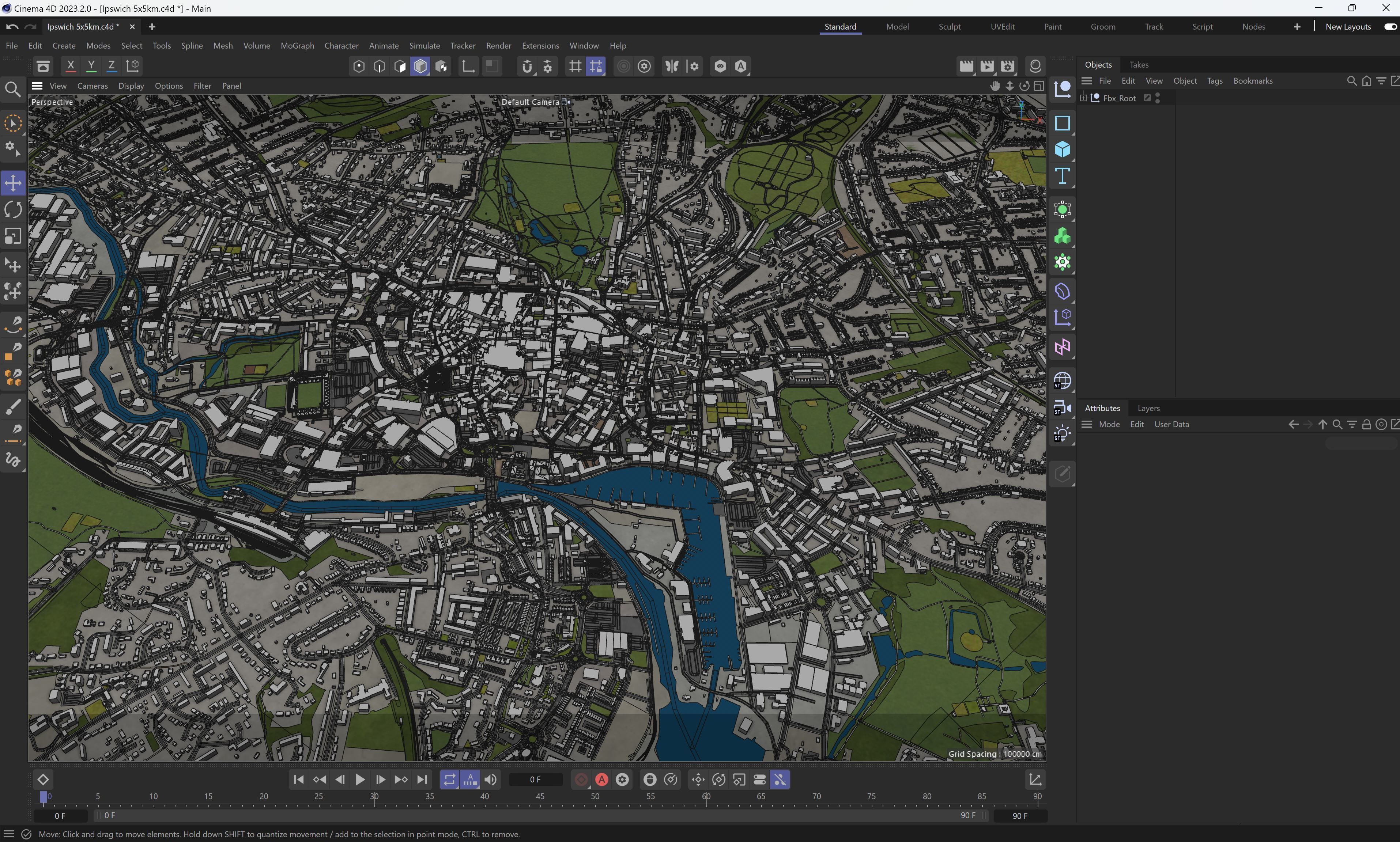 Ipswich - 3D City Model Low-poly 3D model_18