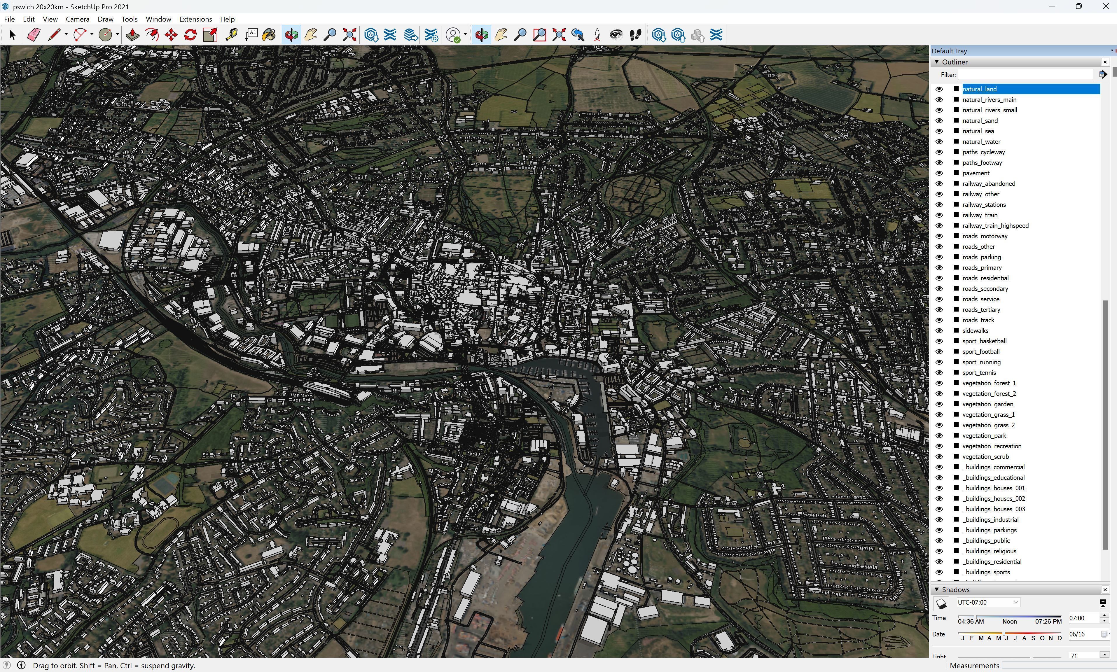 Ipswich - 3D City Model Low-poly 3D model_15