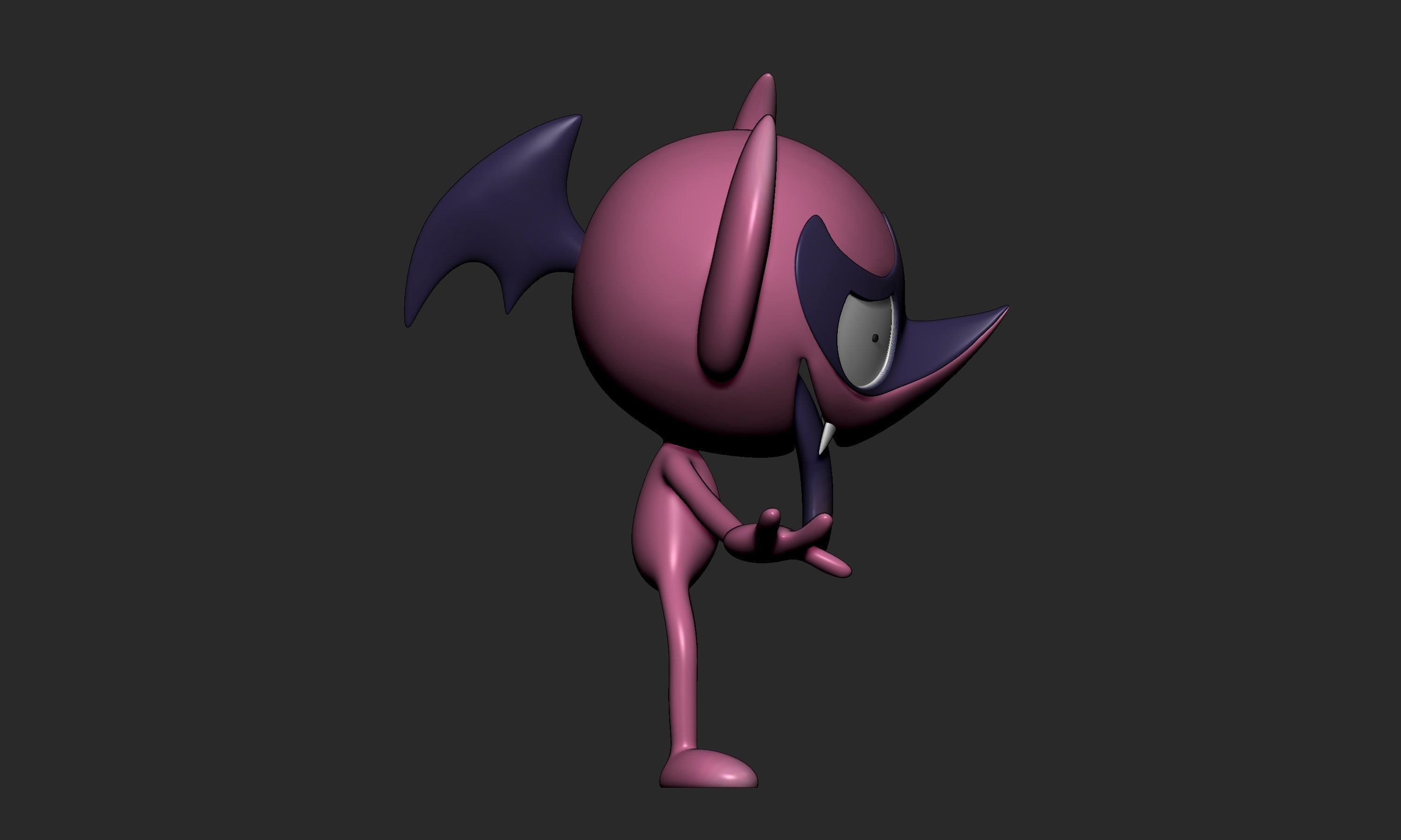 Pokemon - Impidimp Morgrem and Grimmsnarl with 2 poses 3D print model_7