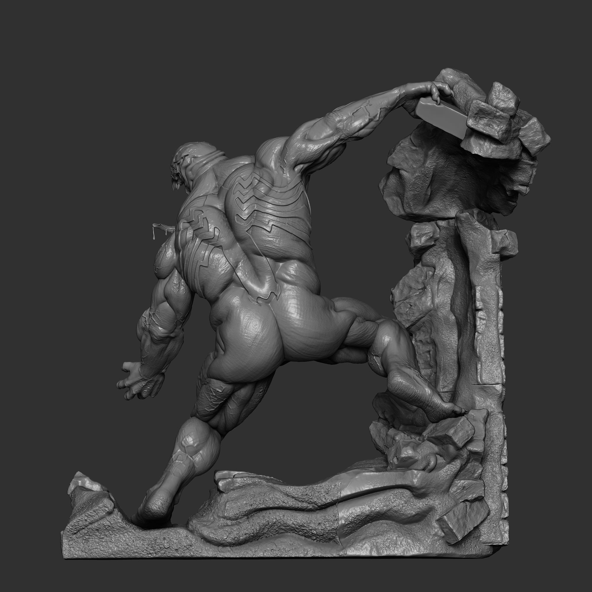 Venom and Spiderman 1994 3D print model_9