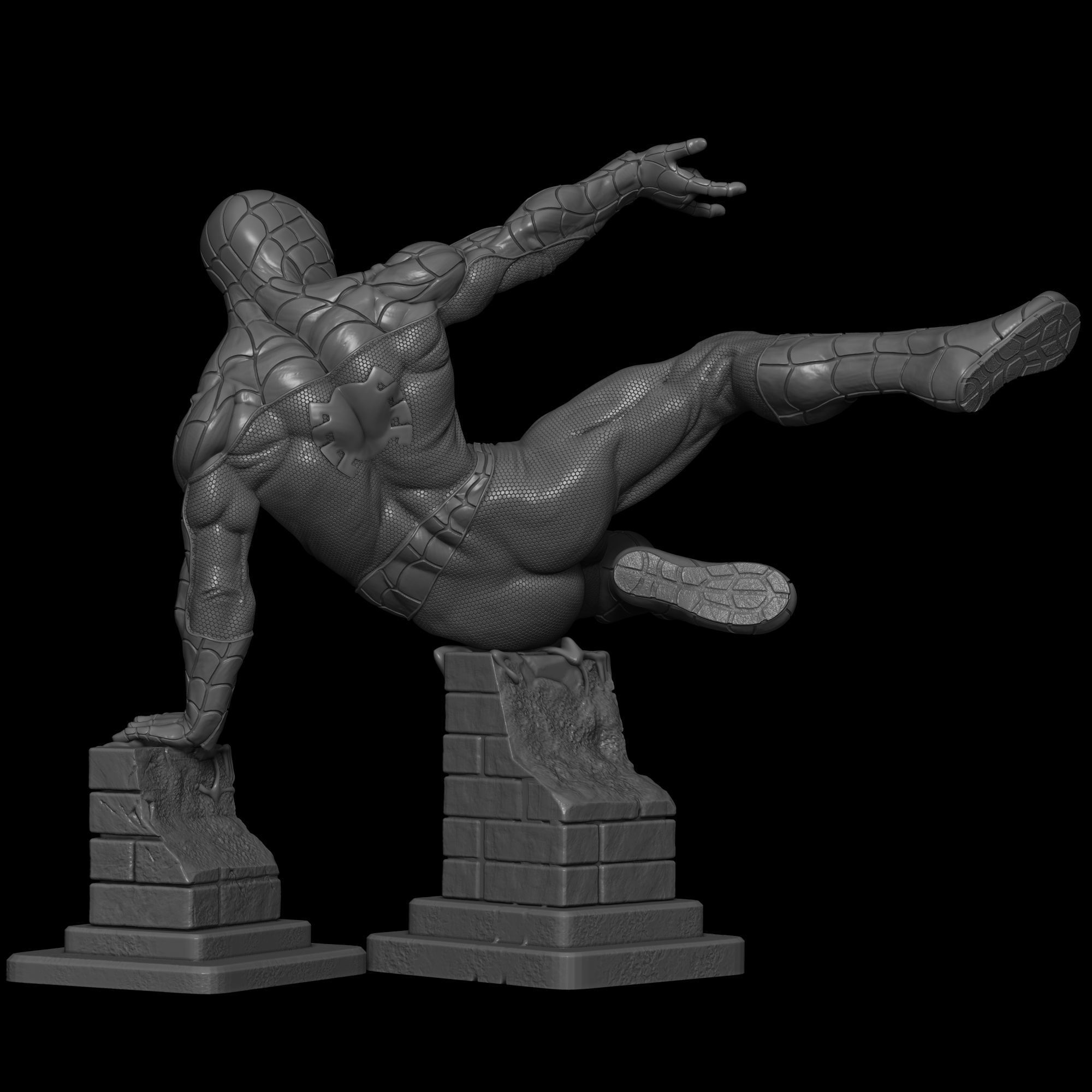 Venom and Spiderman 1994 3D print model_8