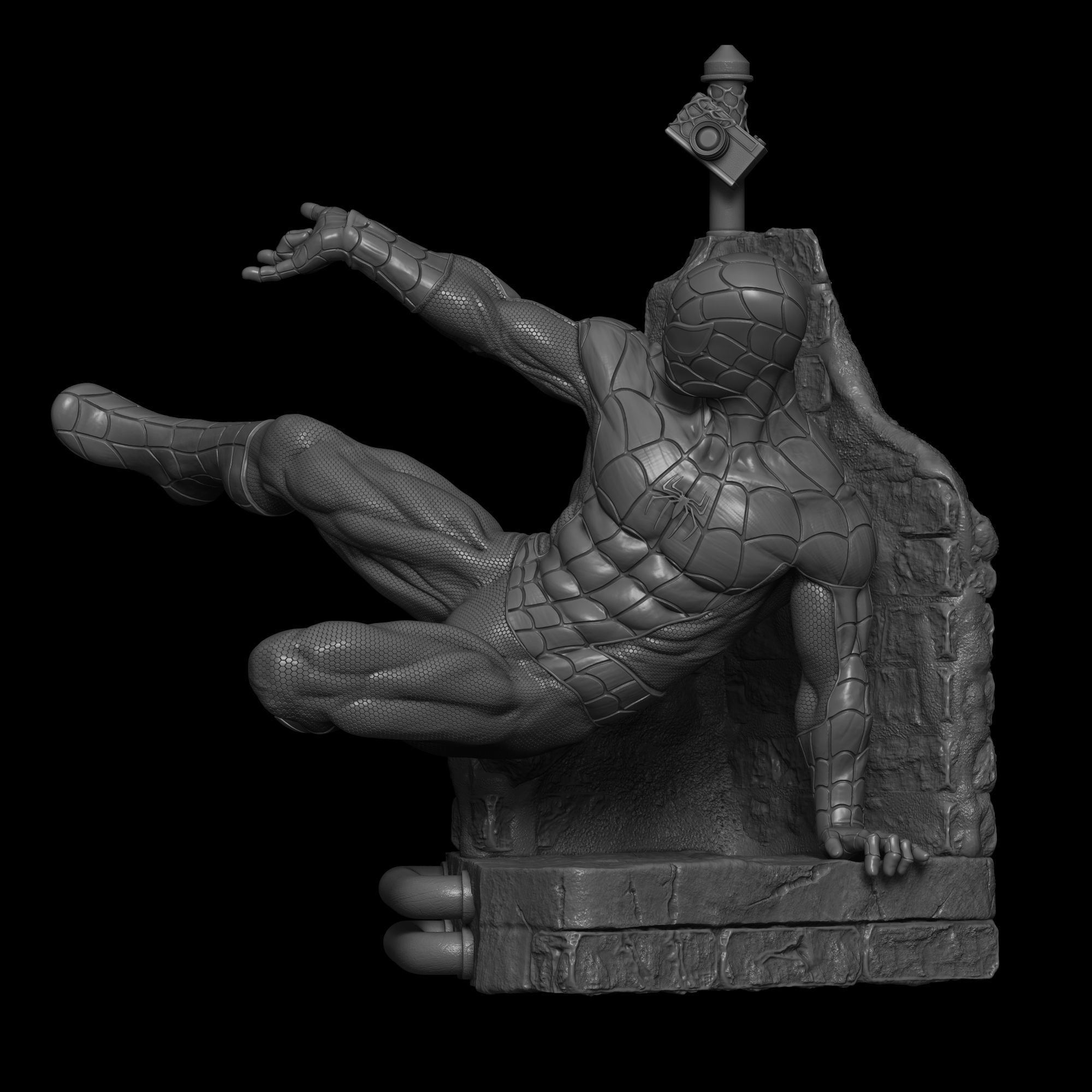 Venom and Spiderman 1994 3D print model_7