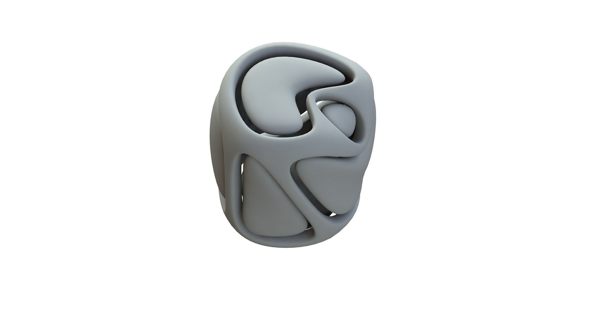 SciFi Cube Object No 68544 Low Poly Shape Low-poly 3D model_15