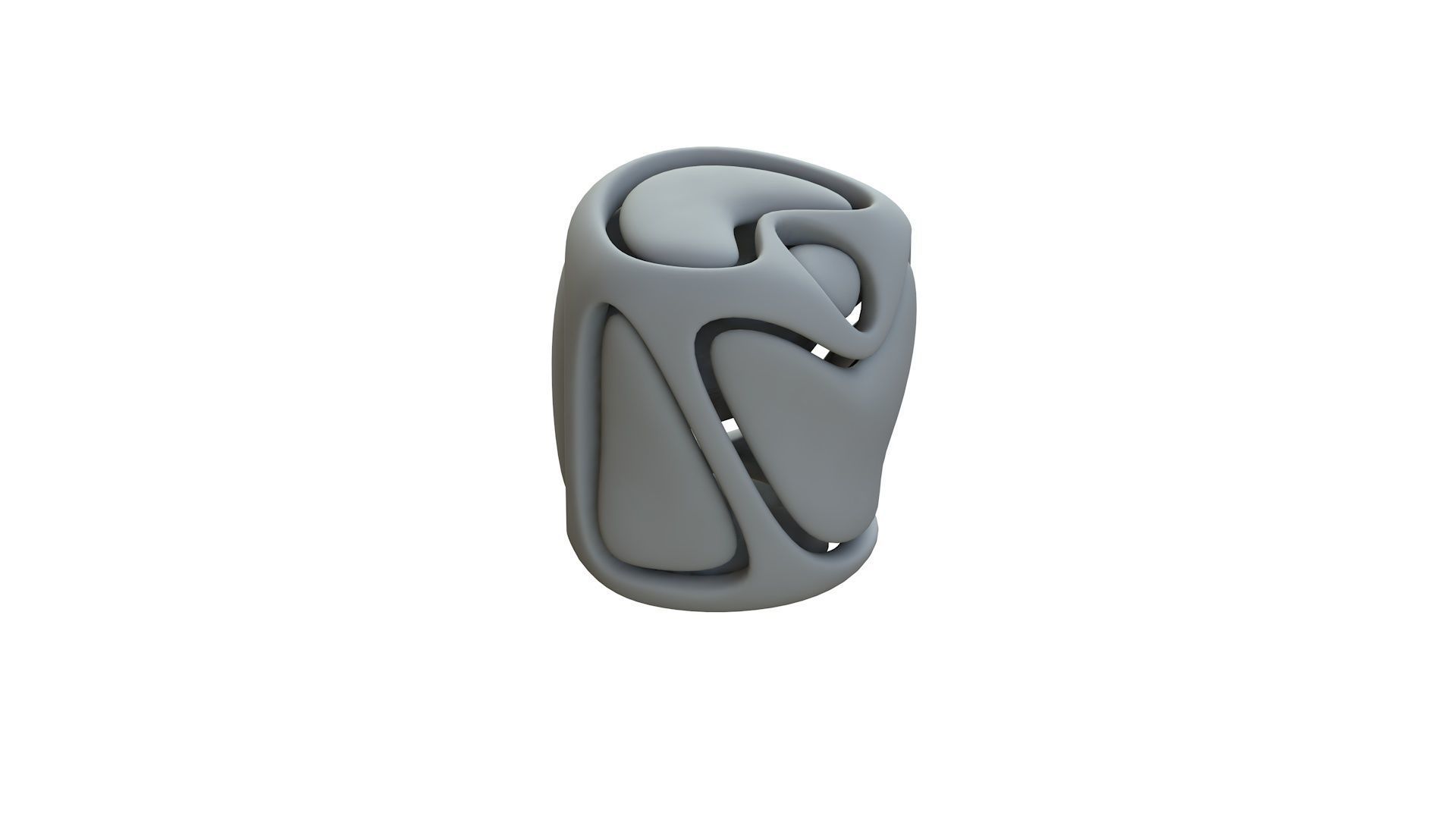 SciFi Cube Object No 68544 Low Poly Shape Low-poly 3D model_12