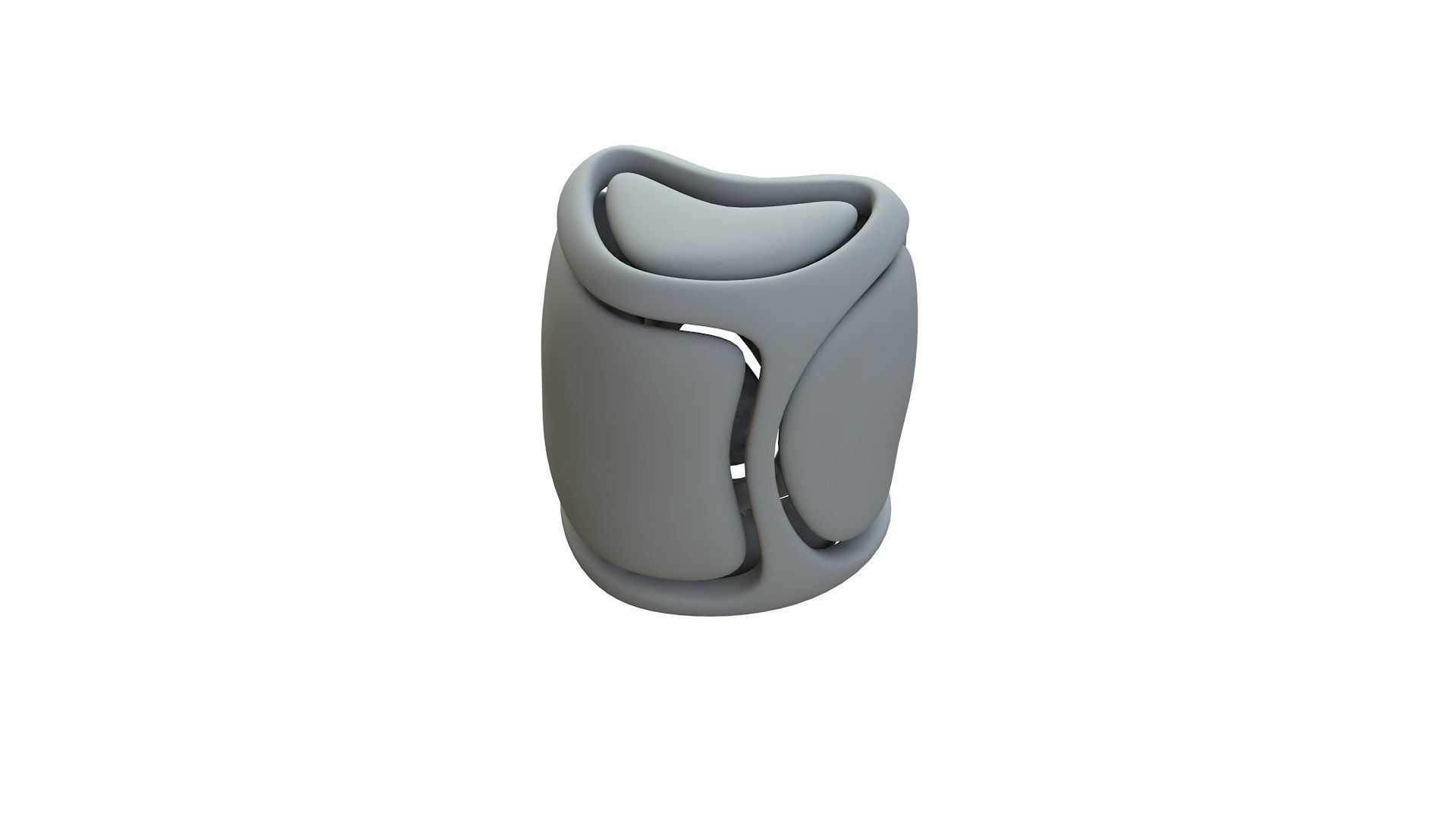 SciFi Cube Object No 68523 Low Poly Shape Low-poly 3D model_13