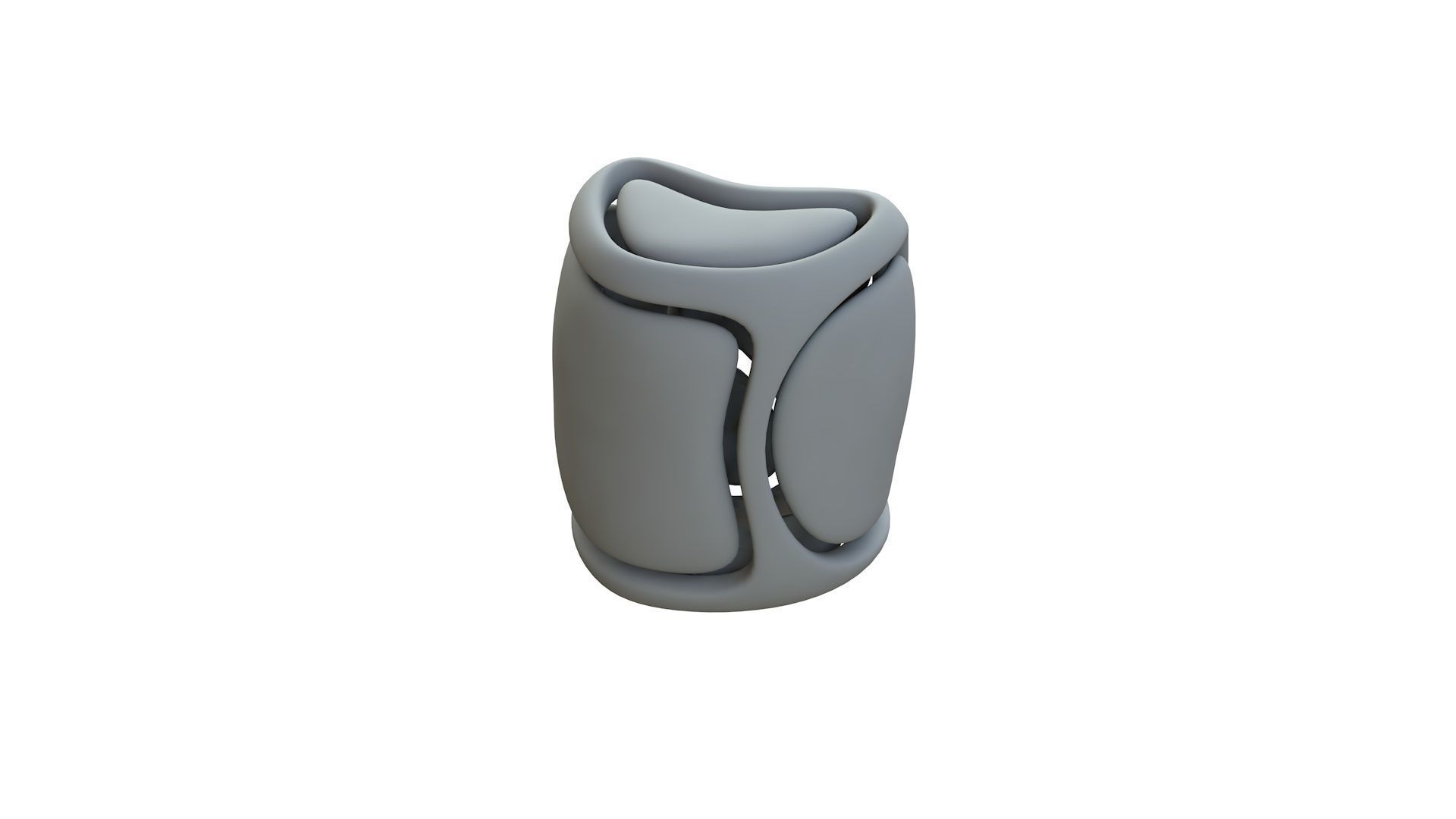 SciFi Cube Object No 68523 Low Poly Shape Low-poly 3D model_12