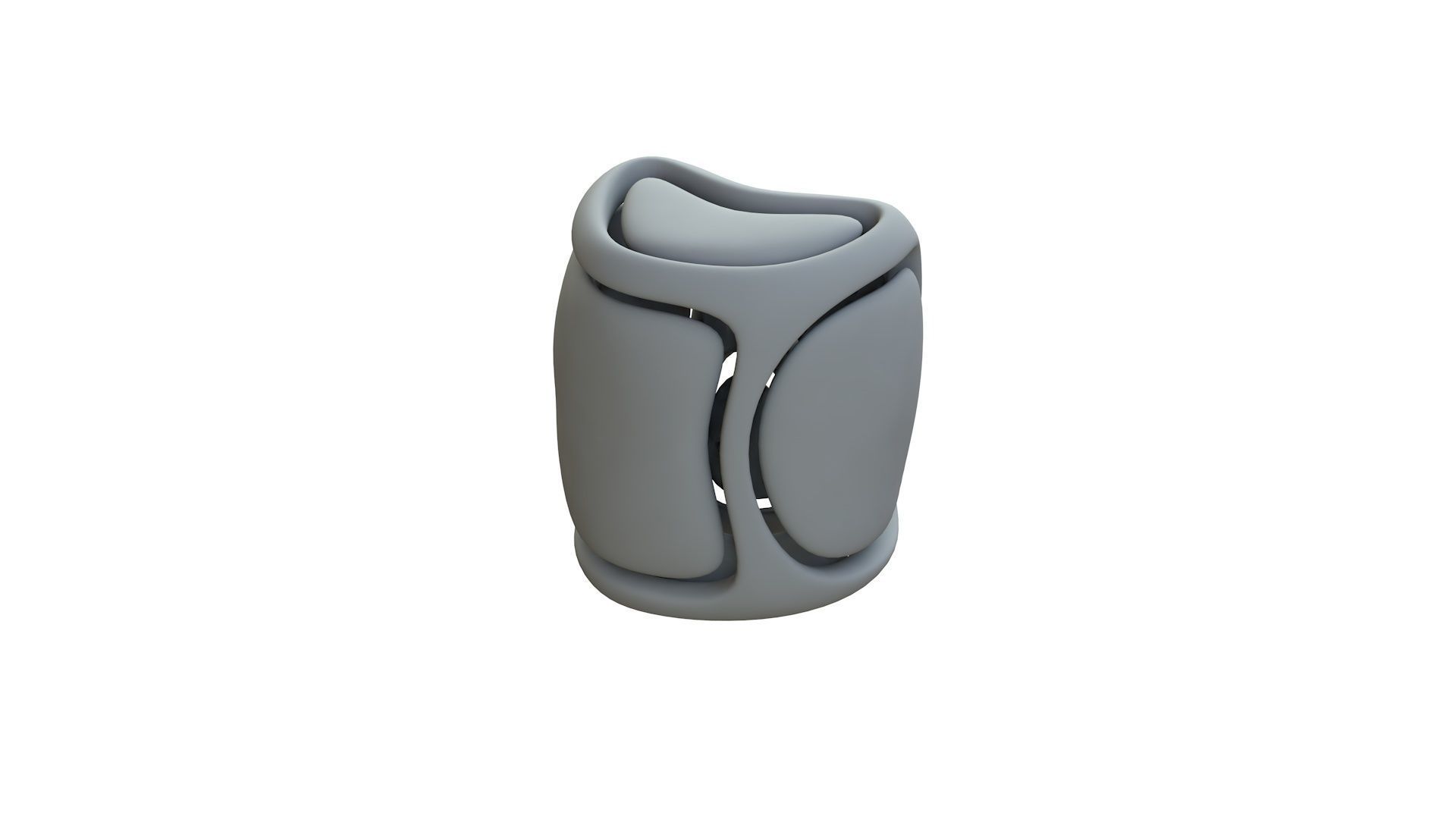 SciFi Cube Object No 68523 Low Poly Shape Low-poly 3D model_11