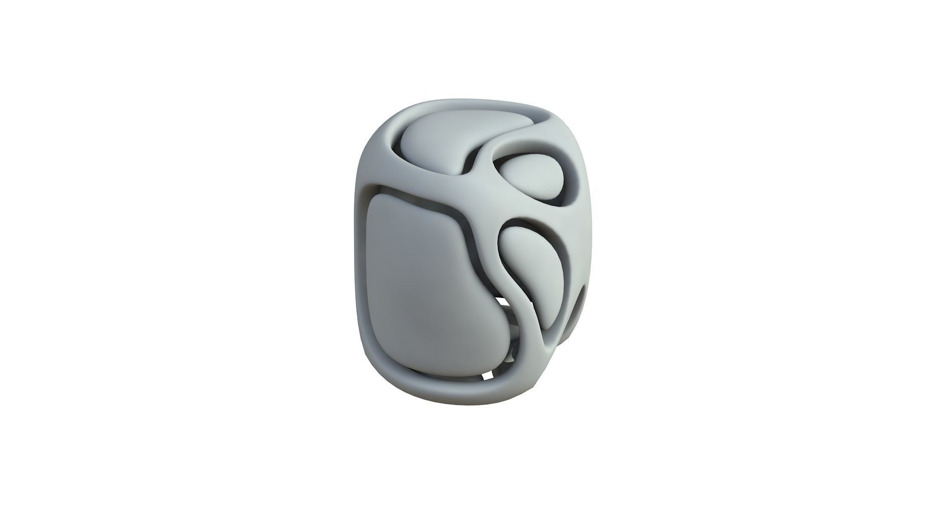 SciFi Cube Object No 68523 Low Poly Shape Low-poly 3D model_5