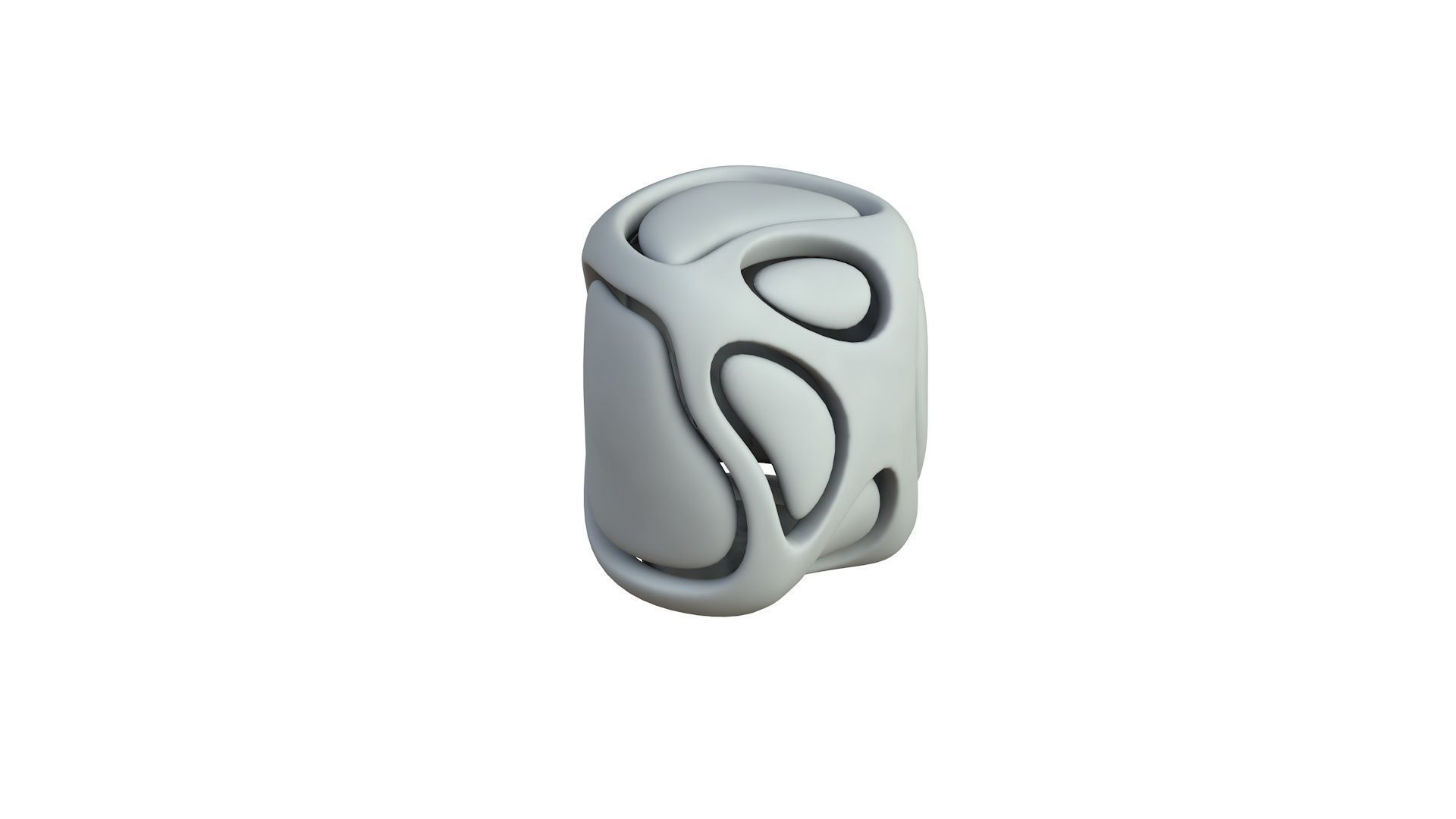 SciFi Cube Object No 68523 Low Poly Shape Low-poly 3D model_4