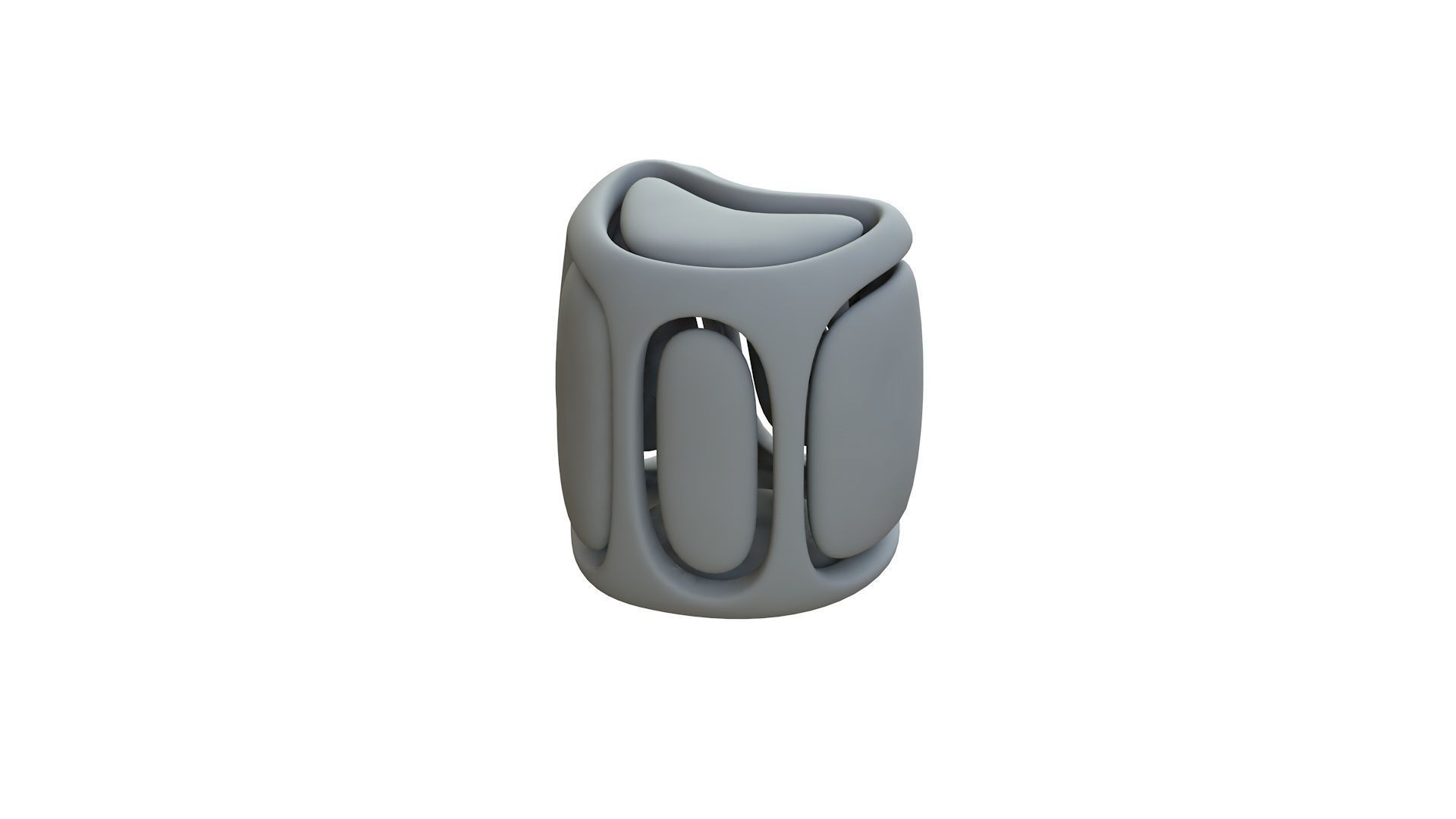 SciFi Cube Object No 68513 Low Poly Shape Low-poly 3D model_11