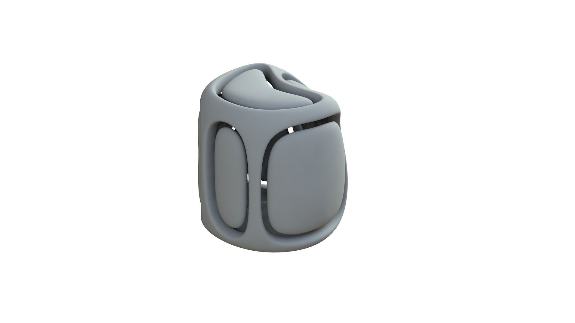 SciFi Cube Object No 68513 Low Poly Shape Low-poly 3D model_9