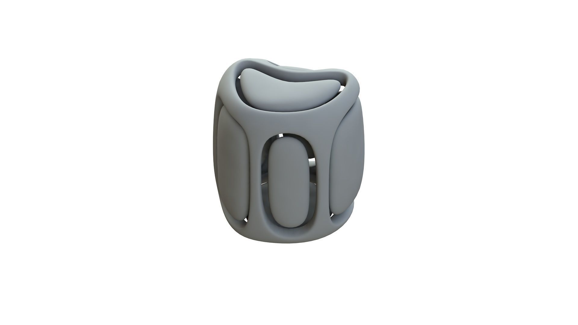 SciFi Cube Object No 68513 Low Poly Shape Low-poly 3D model_13