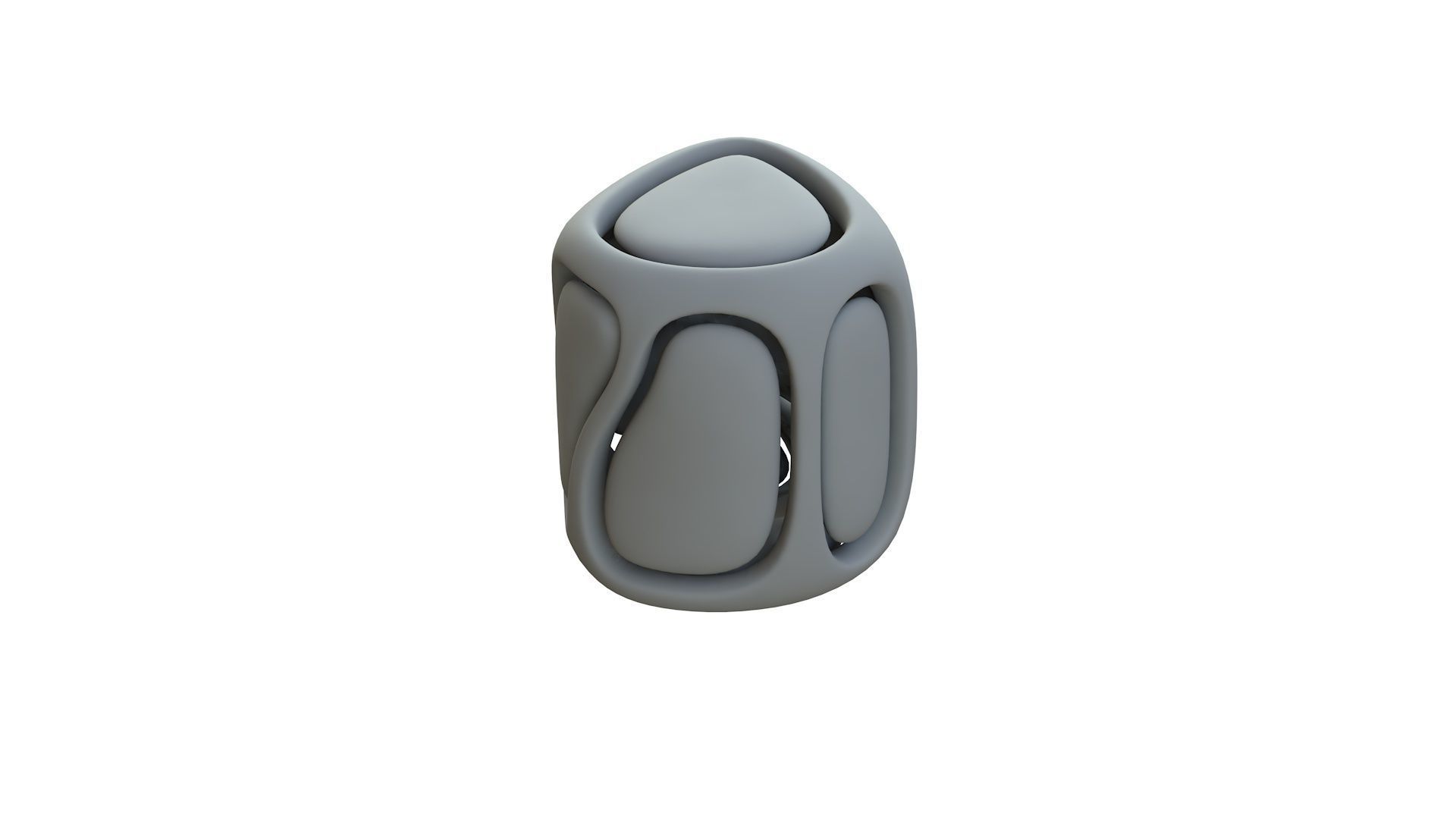 SciFi Cube Object No 68428 Low Poly Shape Low-poly 3D model_12