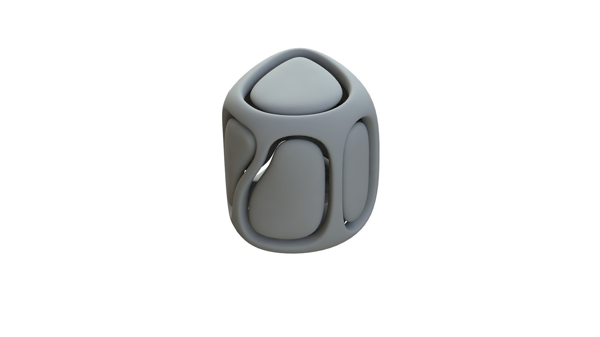 SciFi Cube Object No 68428 Low Poly Shape Low-poly 3D model_13