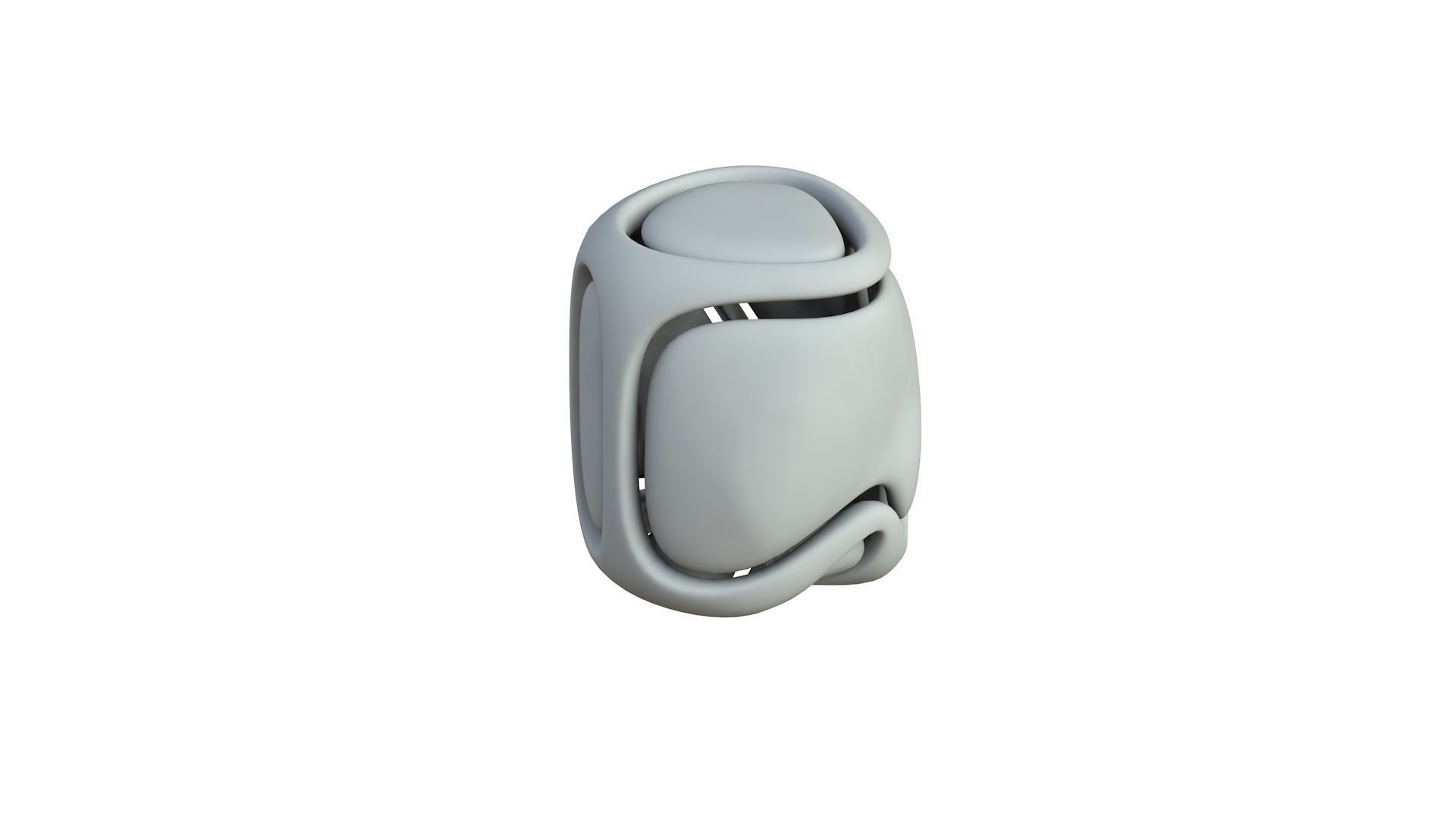 SciFi Cube Object No 68428 Low Poly Shape Low-poly 3D model_4