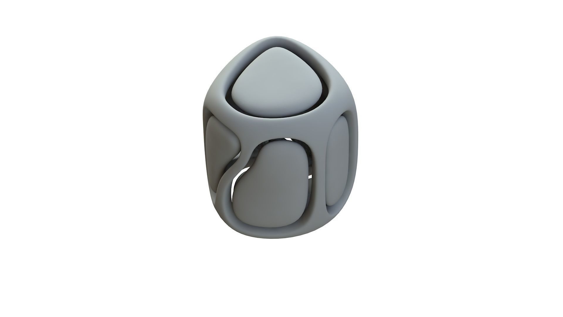 SciFi Cube Object No 68428 Low Poly Shape Low-poly 3D model_14