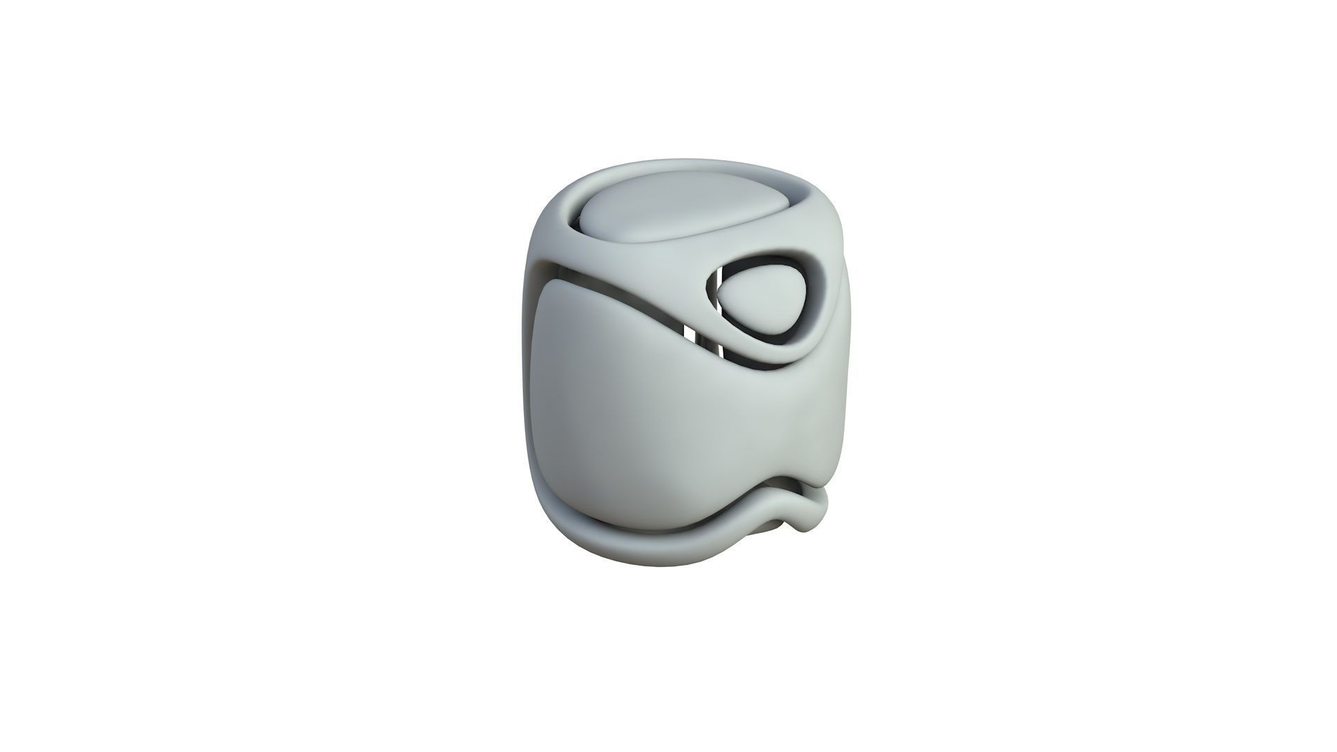 SciFi Cube Object No 68243 Low Poly Shape Low-poly 3D model_4