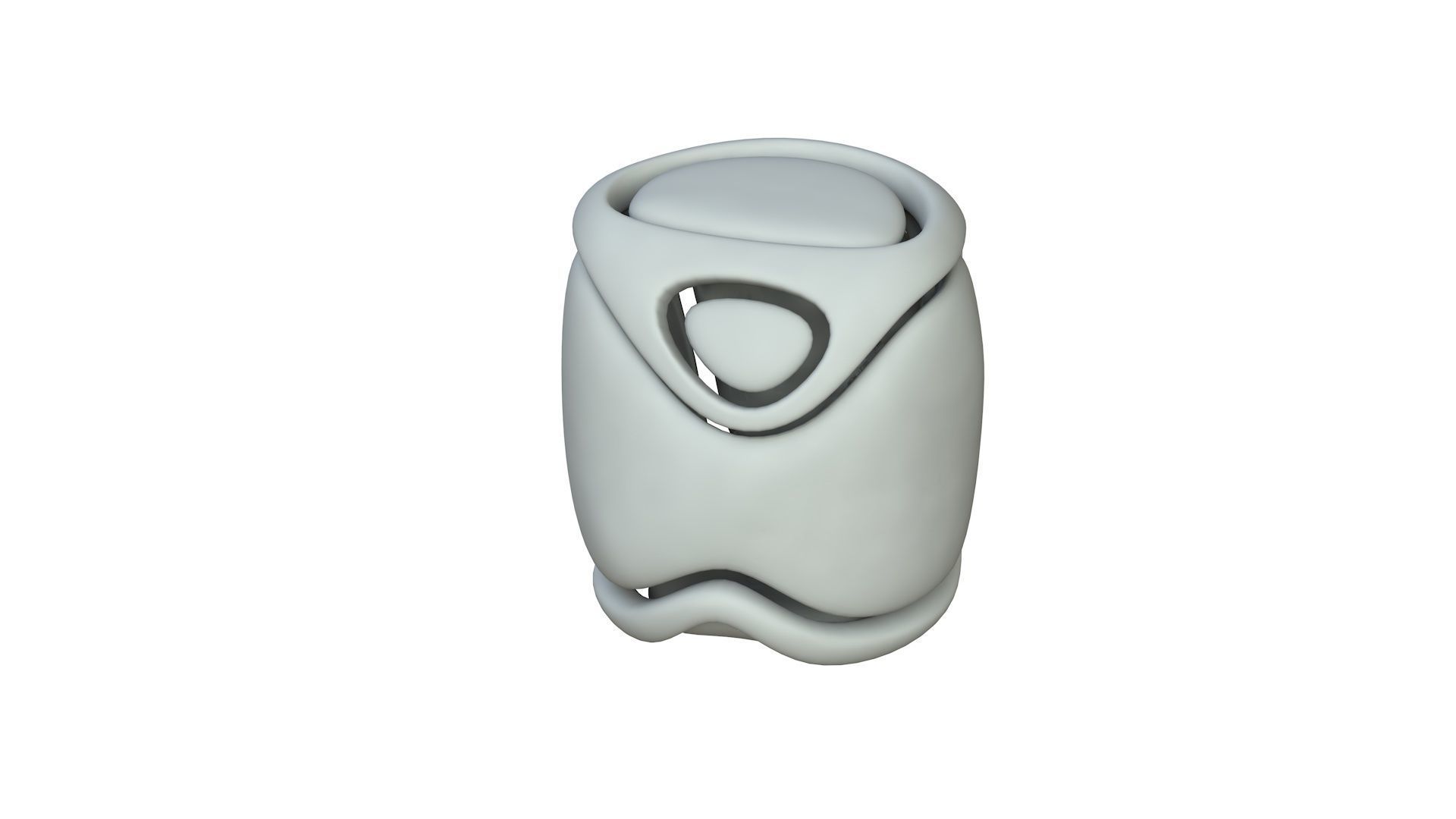 SciFi Cube Object No 68243 Low Poly Shape Low-poly 3D model_2