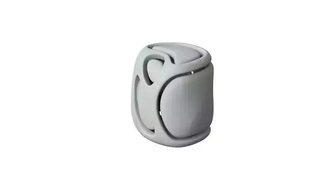 SciFi Cube Object No 68163 Low Poly Shape Low-poly 3D model
