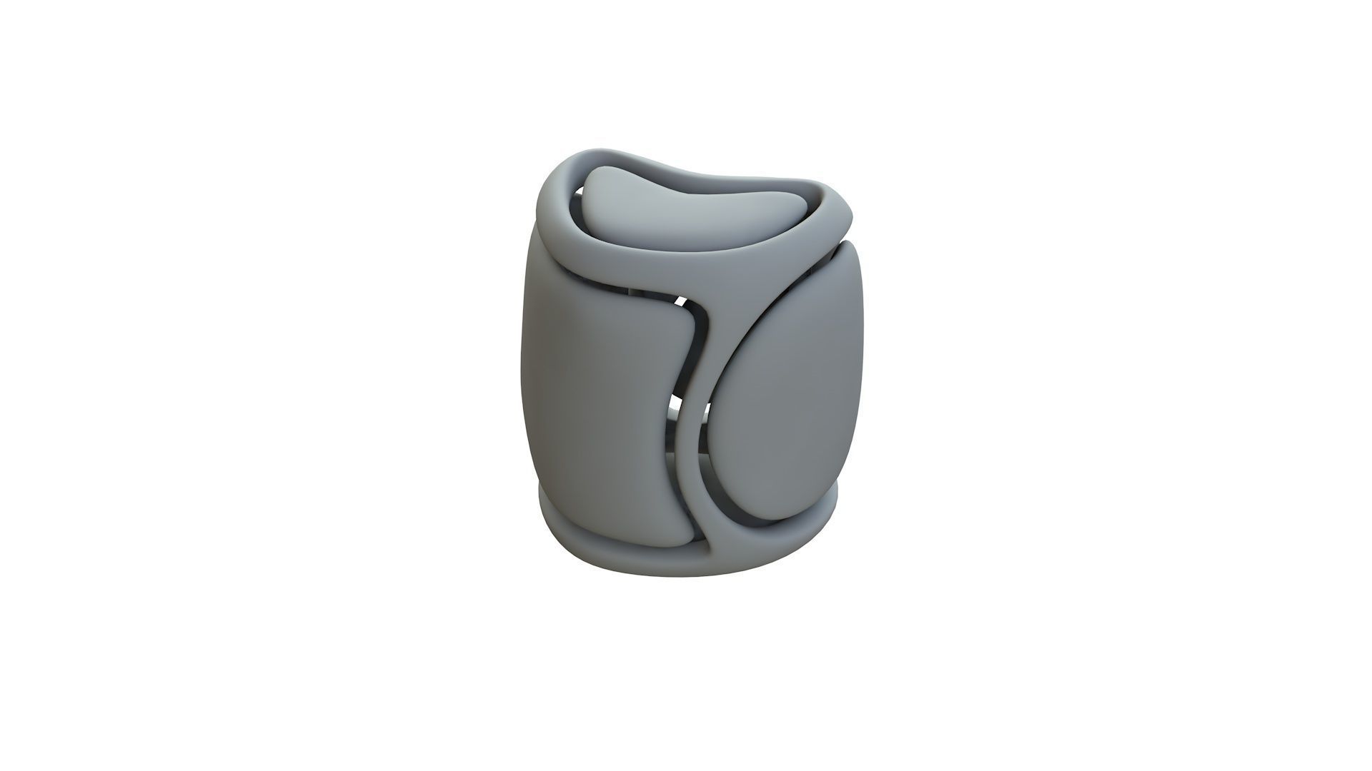 SciFi Cube Object No 68163 Low Poly Shape Low-poly 3D model_12