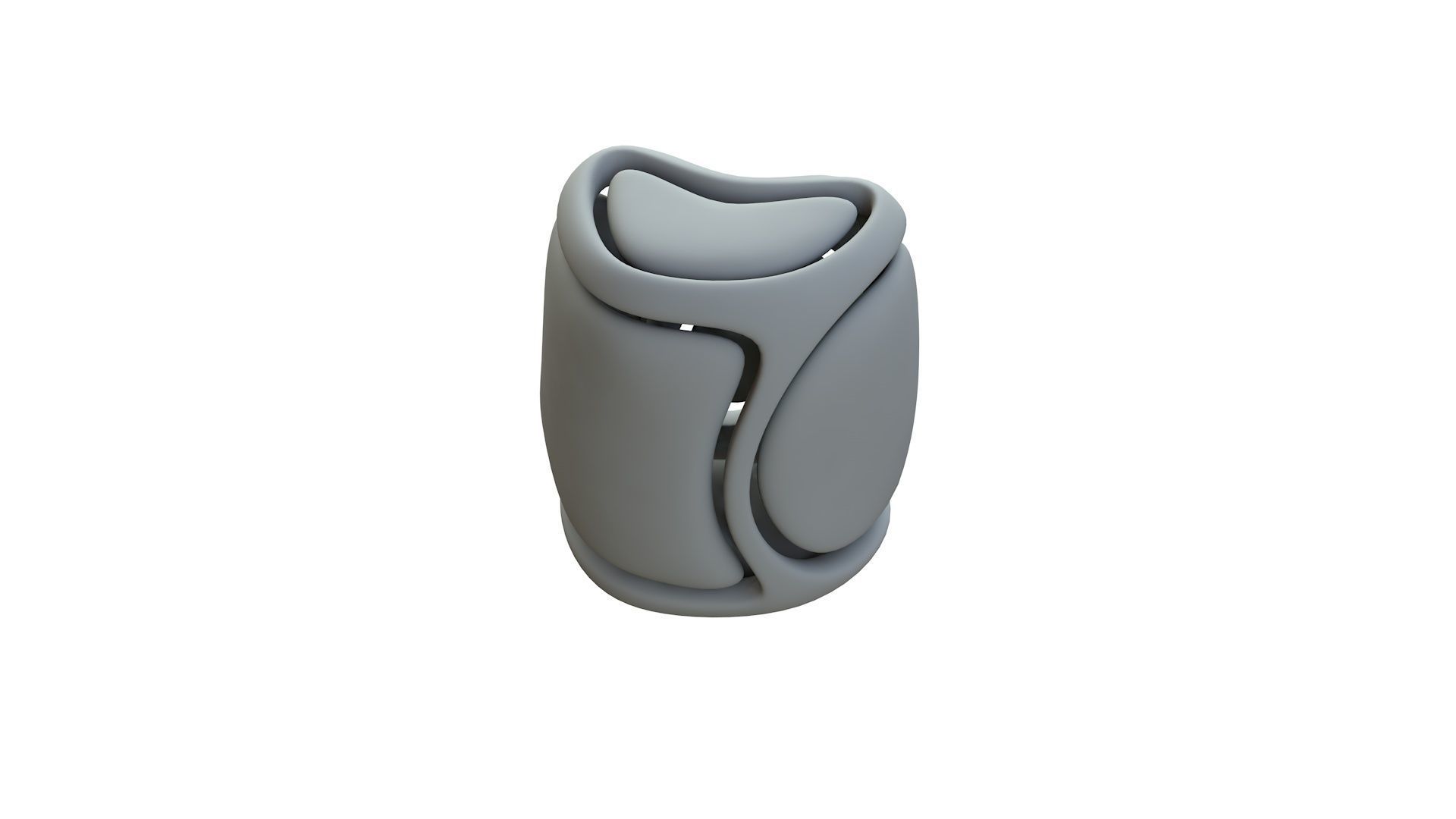 SciFi Cube Object No 68163 Low Poly Shape Low-poly 3D model_13